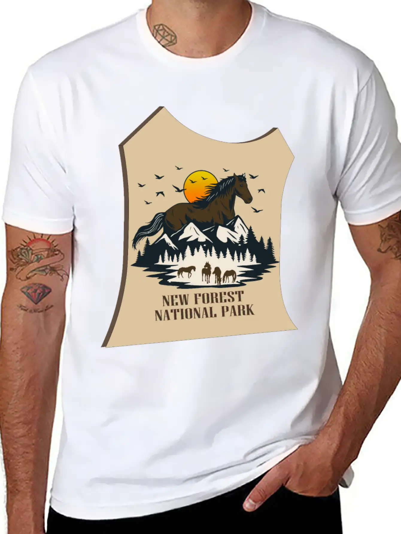 NEW Forest Park Basic Graphic T-Shirt ¨C Daily Comfort In Soft Cotton