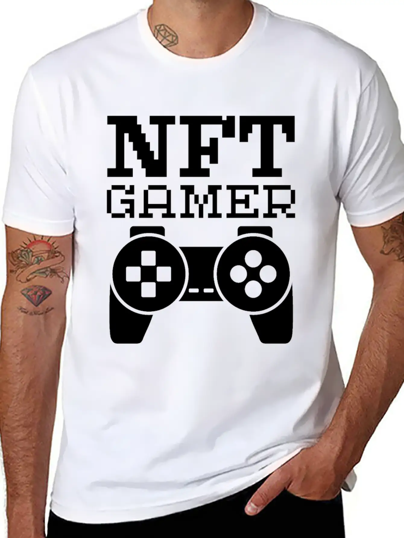 NFT Gamer Crypto Unisex Casual T-Shirt ¨C Clean Design For Daily Comfort