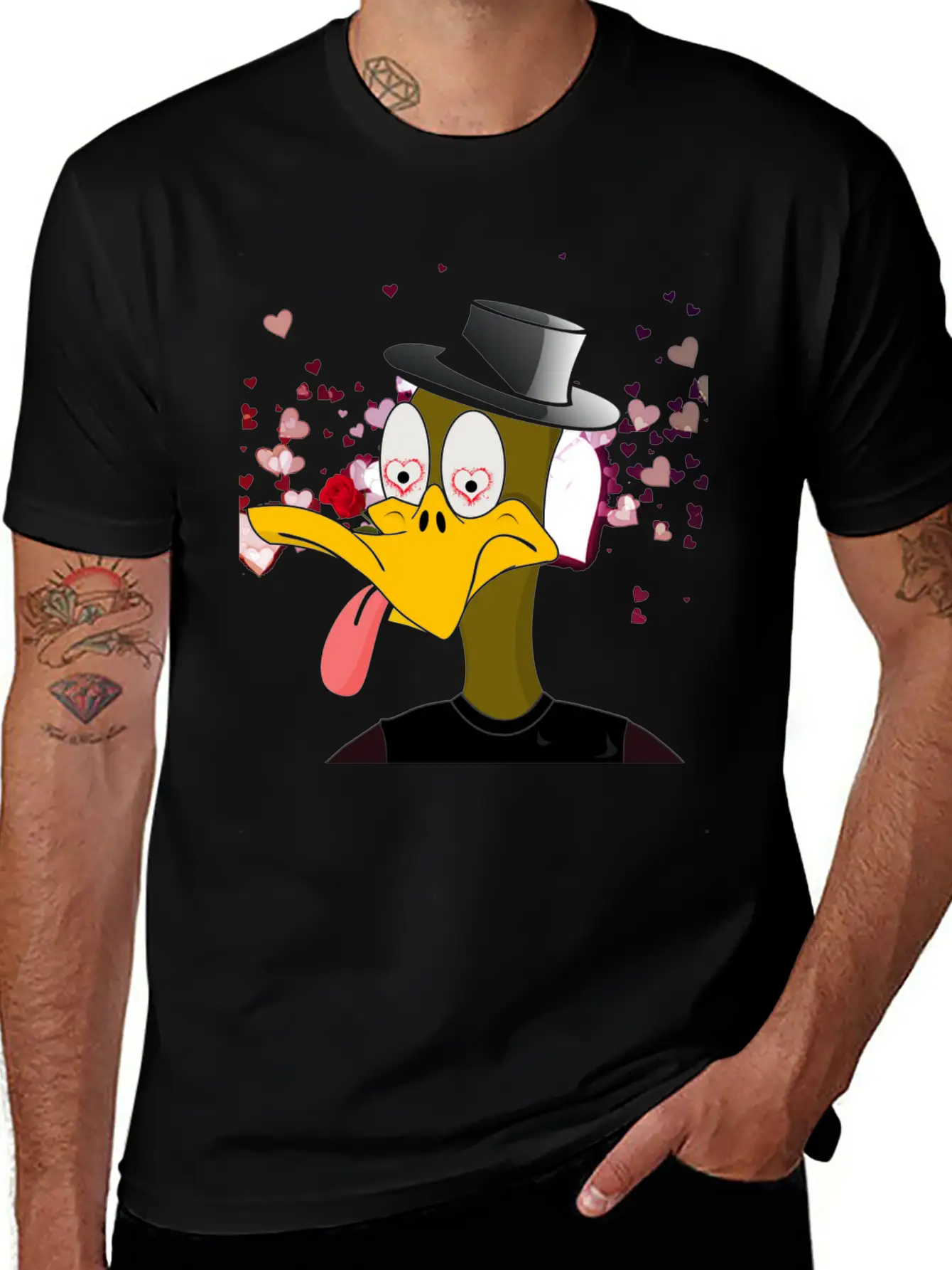 NFT - Nerd Duck ( D-002 ) Essential Cotton Tee For Daily Outfits ¨C Unisex Style