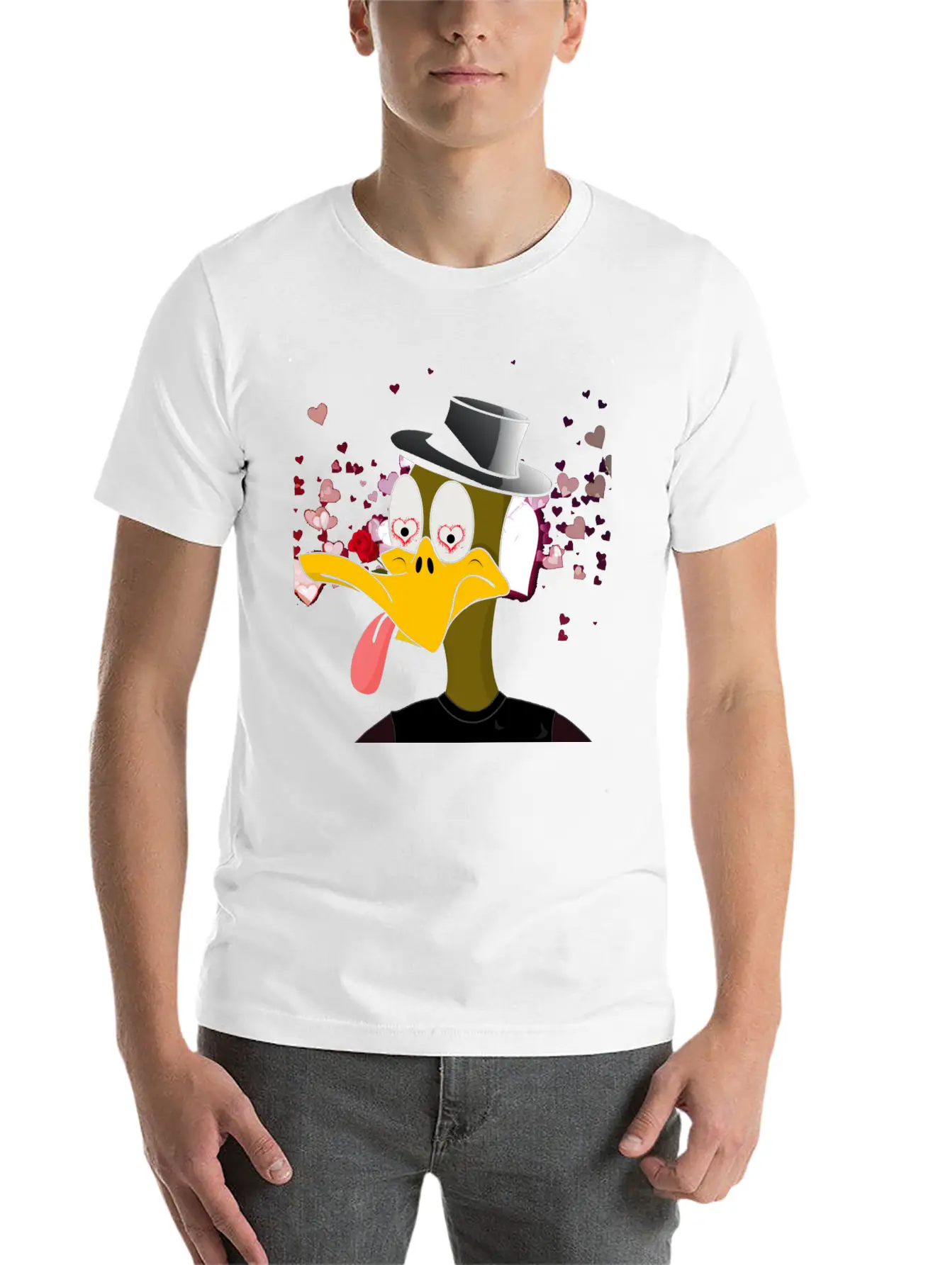 NFT - Nerd Duck ( D-002 ) Essential Cotton Tee For Daily Outfits ¨C Unisex Style