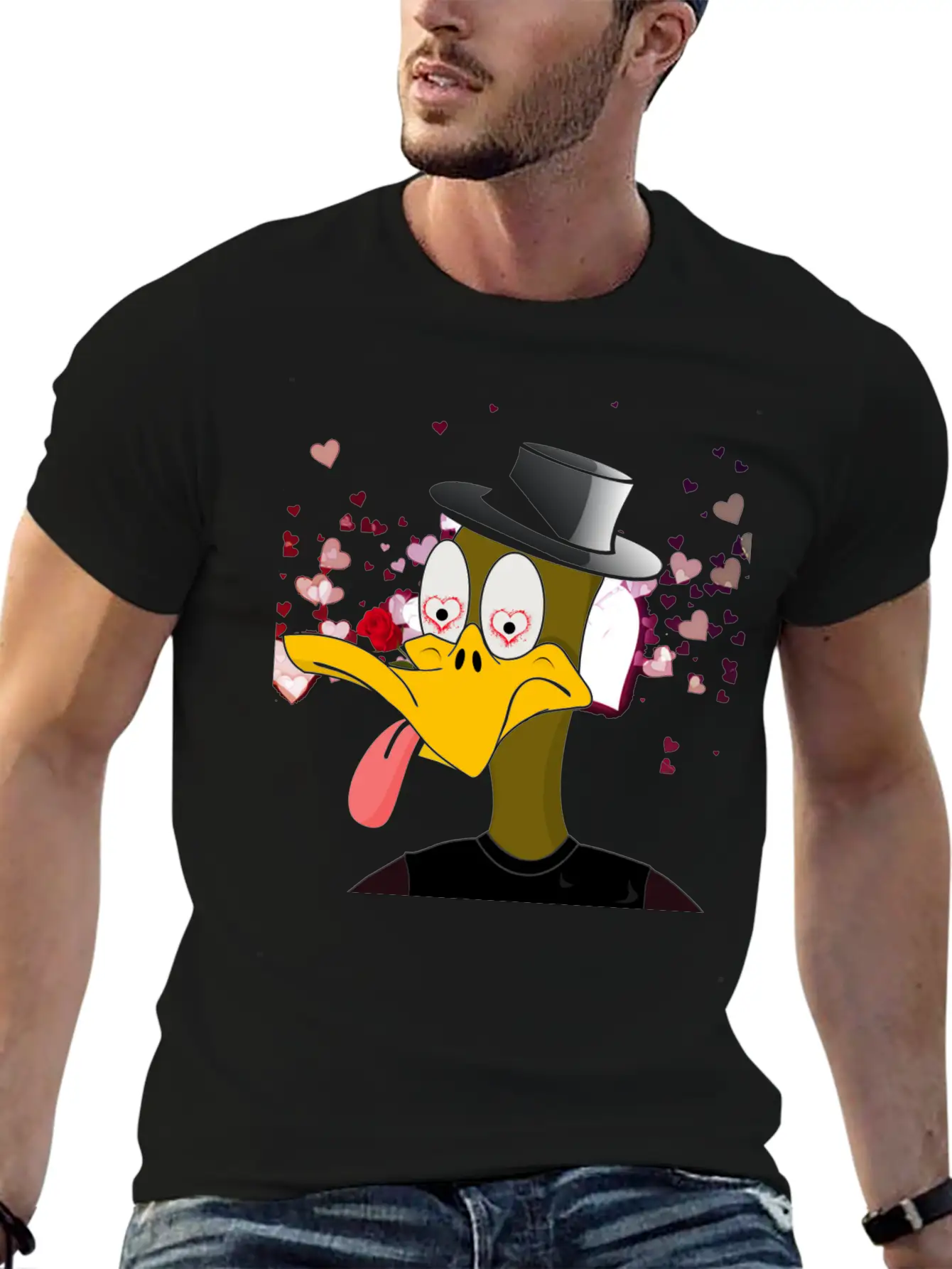 NFT - Nerd Duck ( D-002 ) Essential Cotton Tee For Daily Outfits ¨C Unisex Style