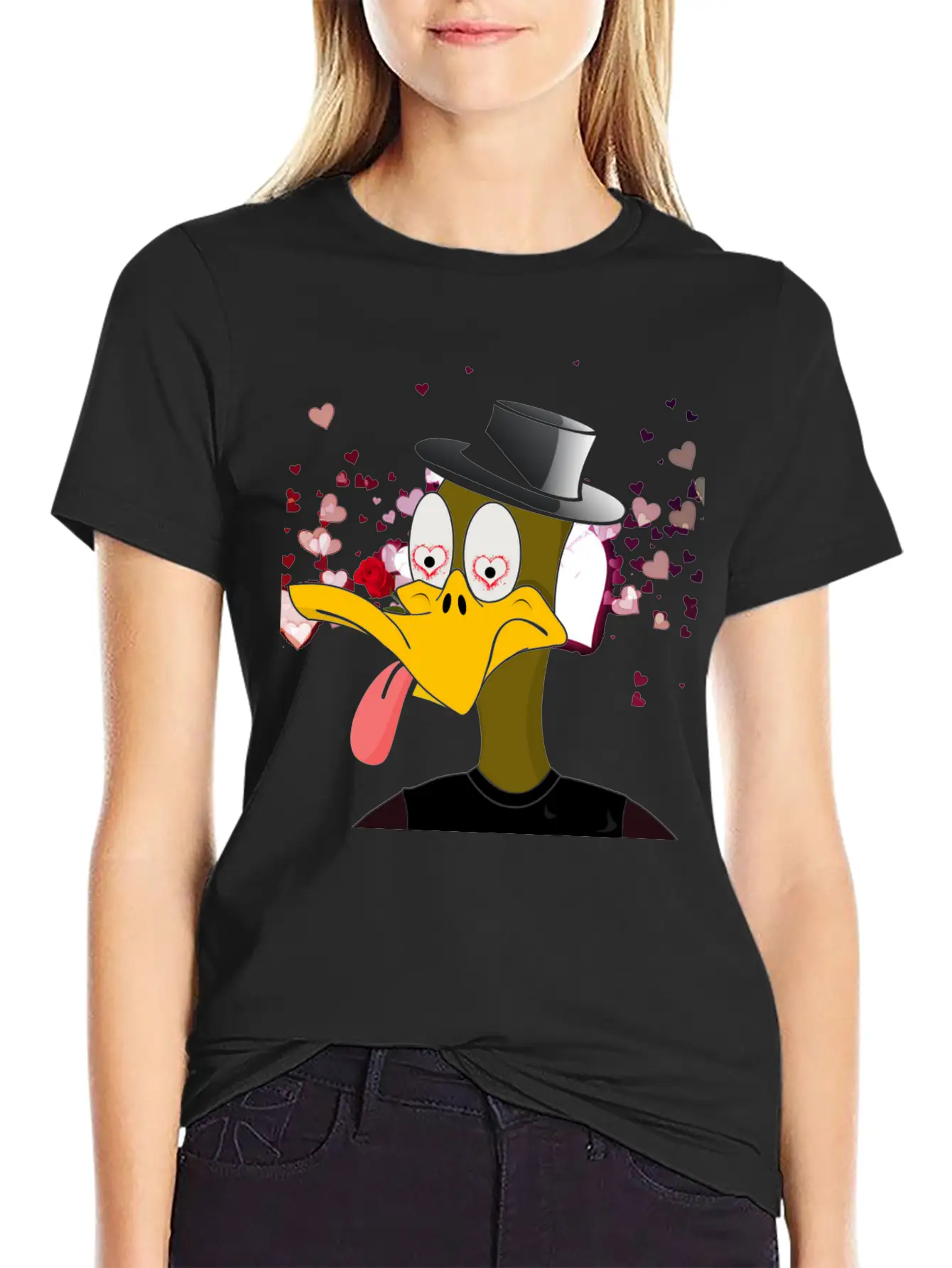 NFT - Nerd Duck ( D-002 ) Essential Cotton Tee For Daily Outfits ¨C Unisex Style