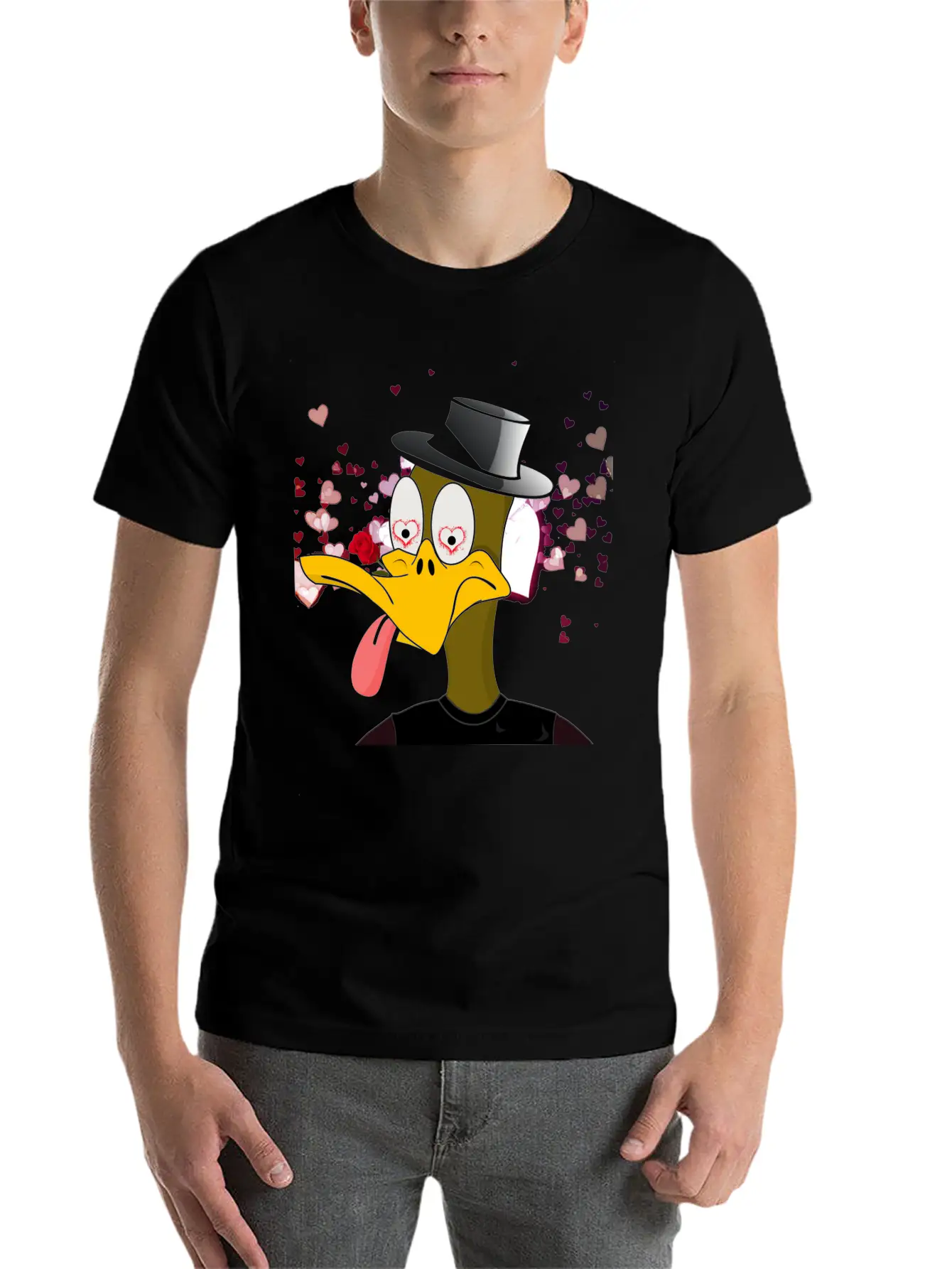 NFT - Nerd Duck ( D-002 ) Essential Cotton Tee For Daily Outfits ¨C Unisex Style