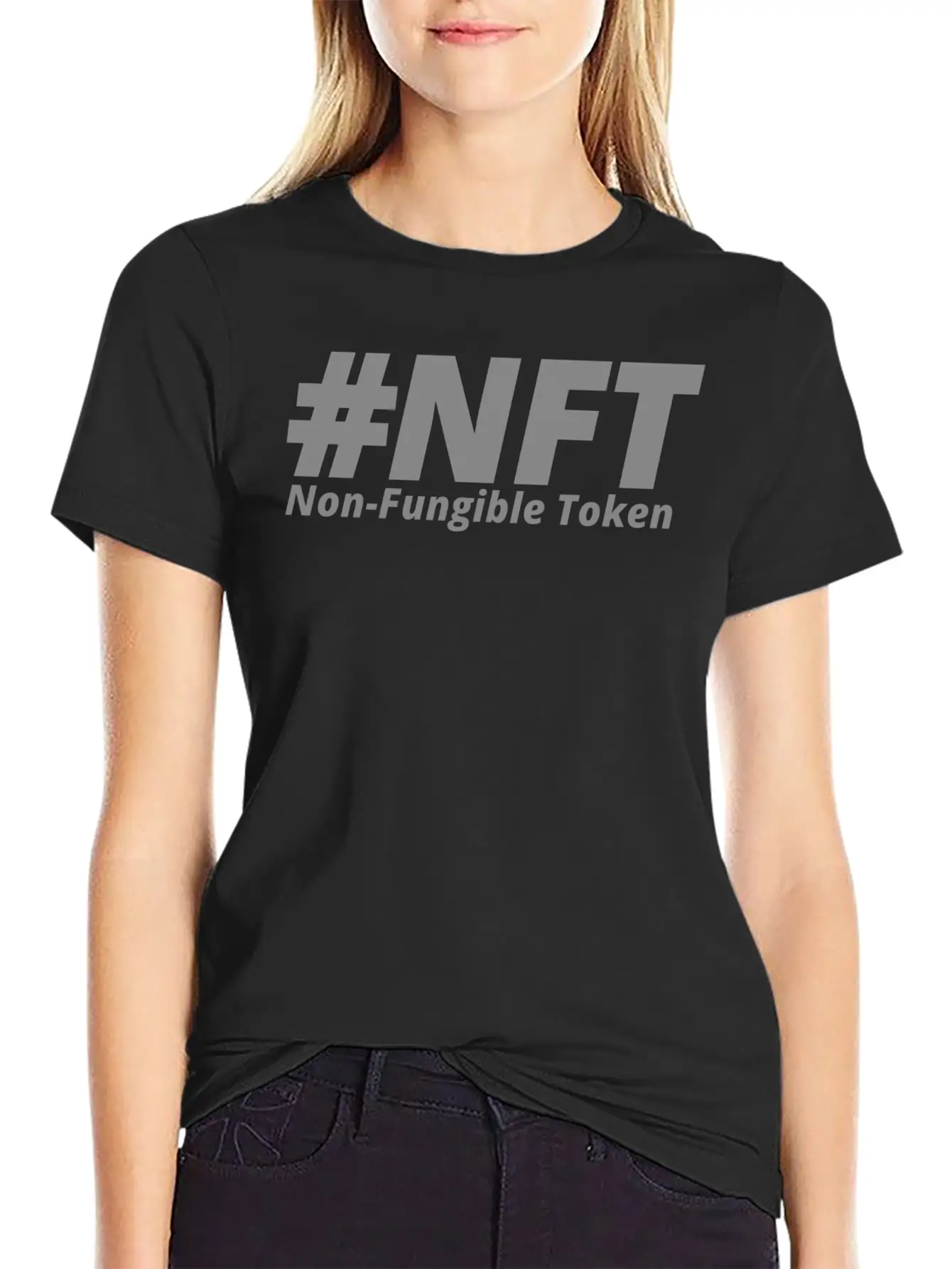 NFT; Non Fungible Token Essential Cotton Tee For Daily Outfits ¨C Unisex Style