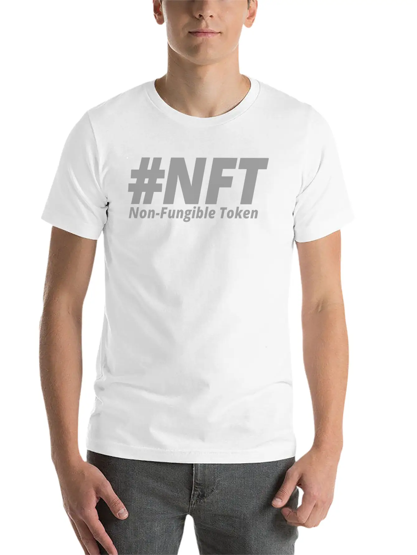 NFT; Non Fungible Token Essential Cotton Tee For Daily Outfits ¨C Unisex Style
