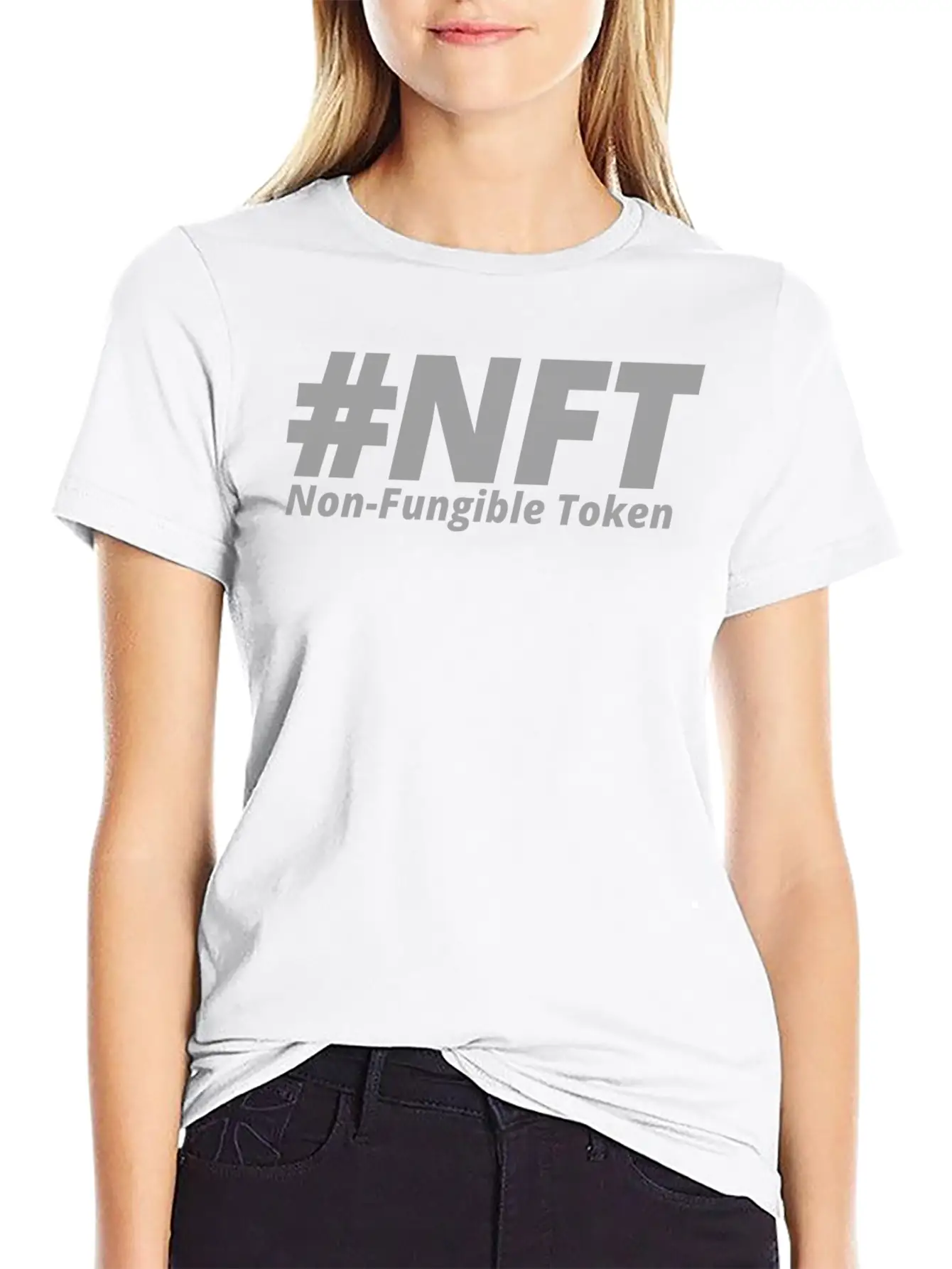 NFT; Non Fungible Token Essential Cotton Tee For Daily Outfits ¨C Unisex Style