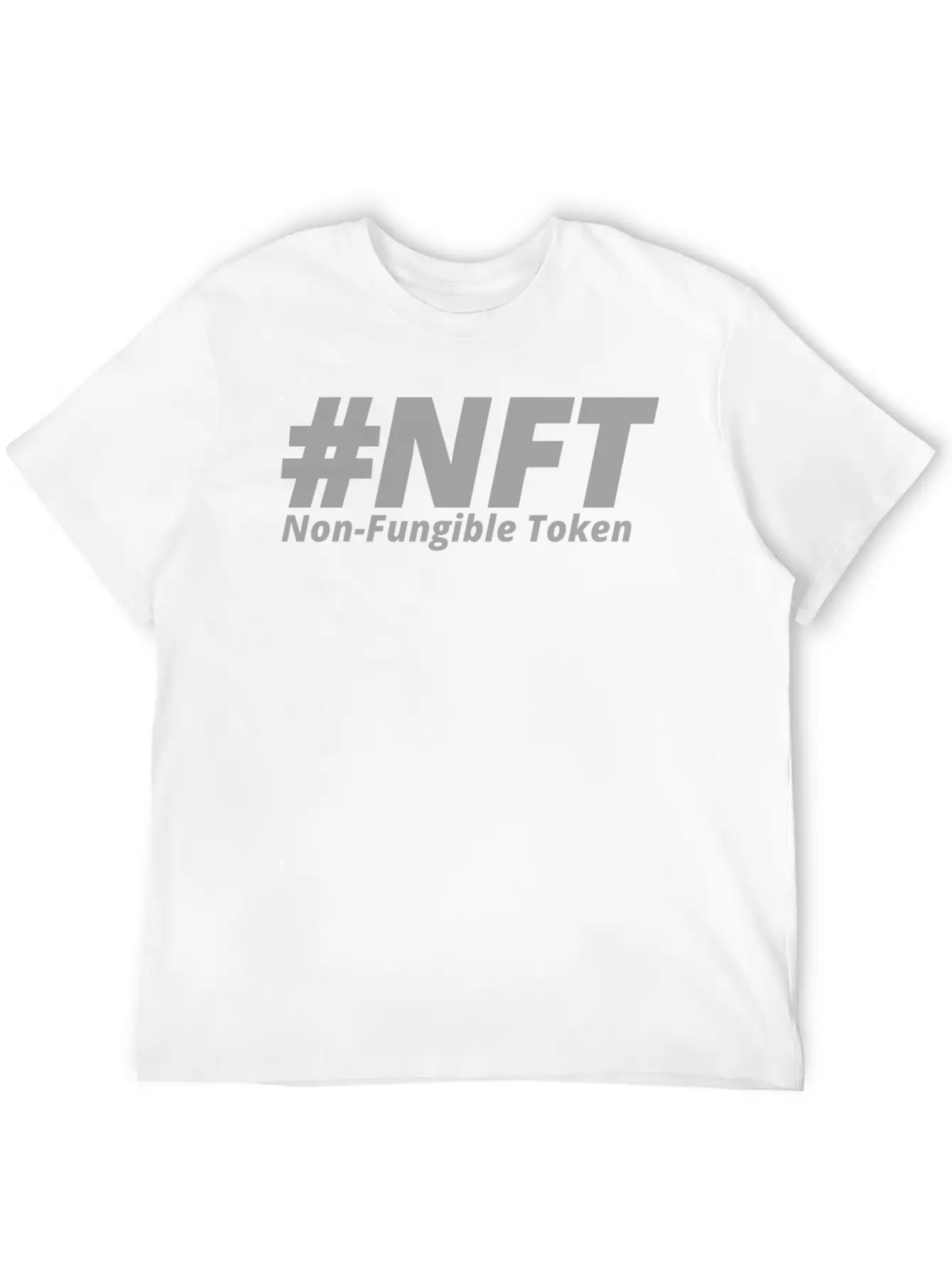 NFT; Non Fungible Token Essential Cotton Tee For Daily Outfits ¨C Unisex Style