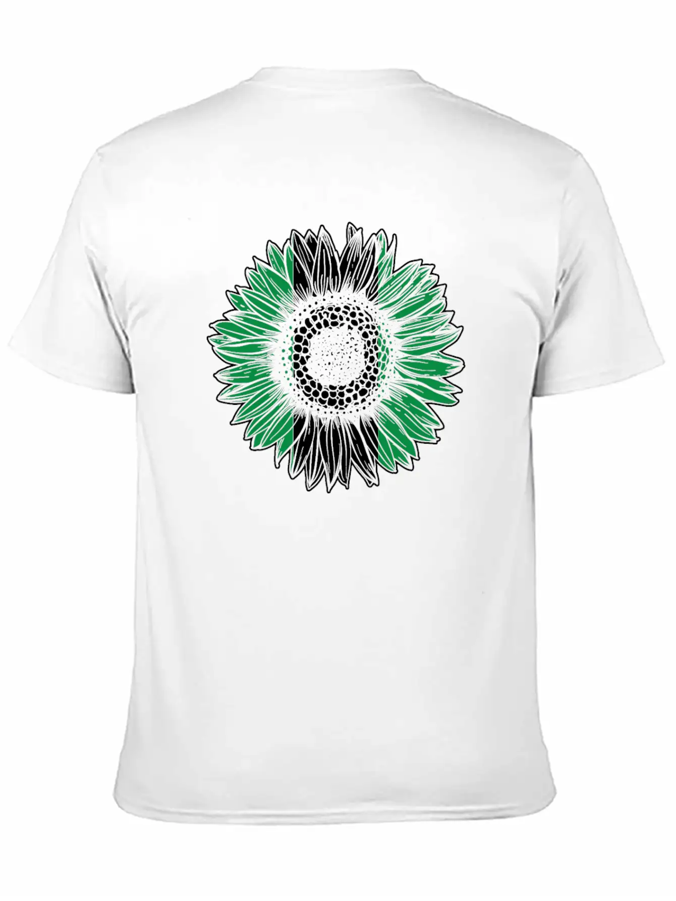 Nigeria Flag Sunflower Unisex Casual T-Shirt ¨C Clean Design For Daily Comfort