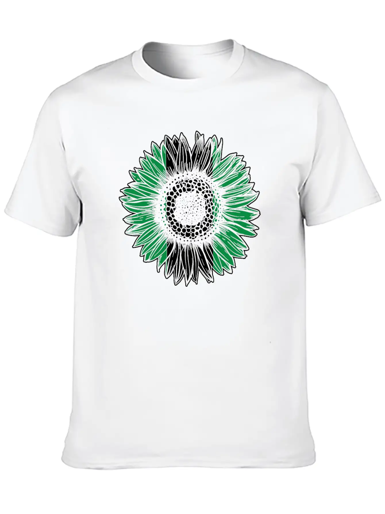 Nigeria Flag Sunflower Unisex Casual T-Shirt ¨C Clean Design For Daily Comfort