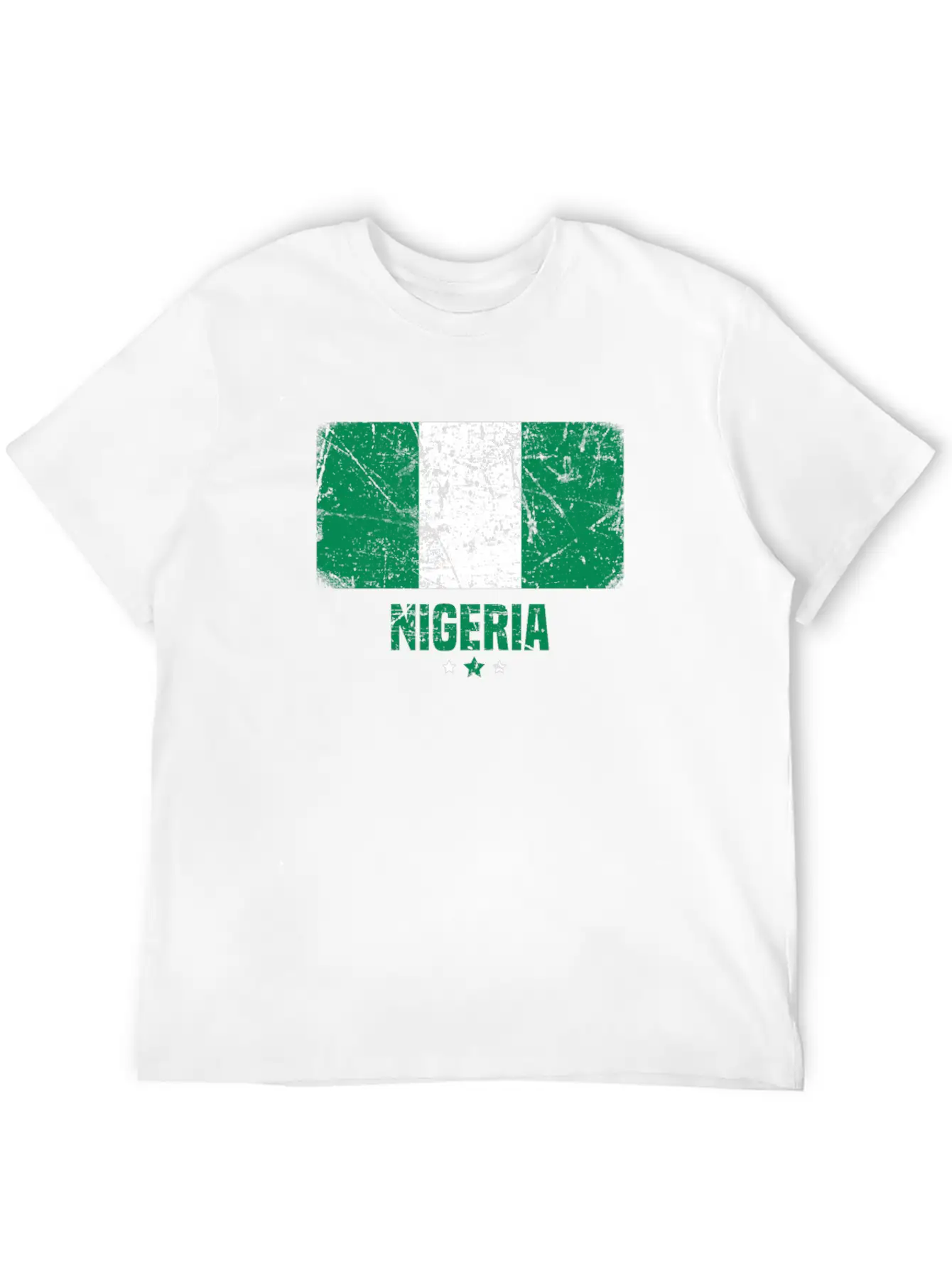 Nigeria Nigerian Flag Essential Cotton Tee For Daily Outfits ¨C Unisex Style