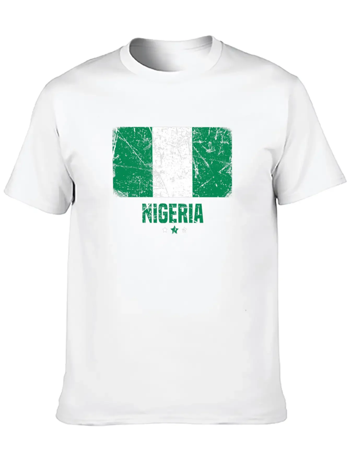Nigeria Nigerian Flag Essential Cotton Tee For Daily Outfits ¨C Unisex Style