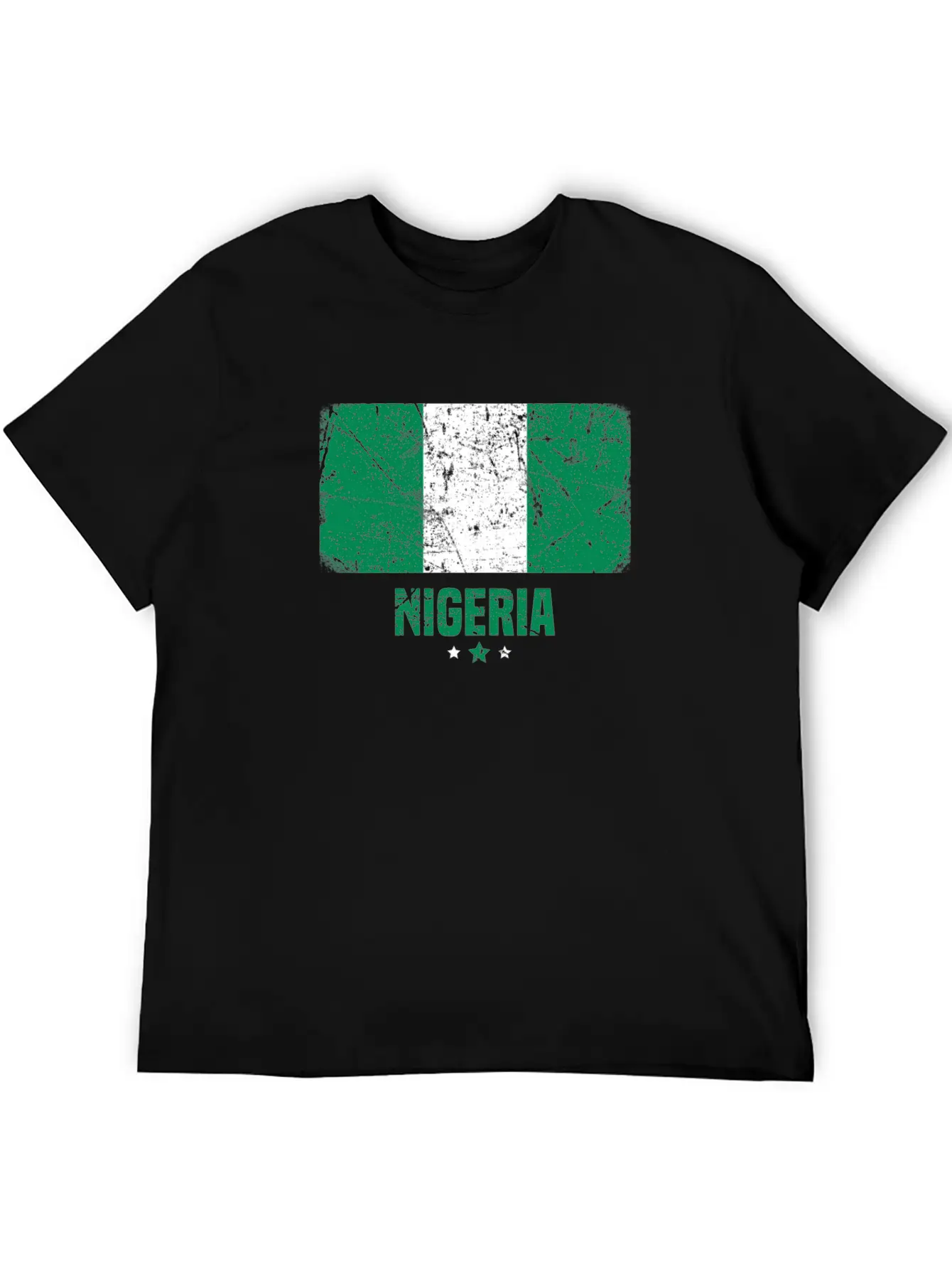 Nigeria Nigerian Flag Essential Cotton Tee For Daily Outfits ¨C Unisex Style