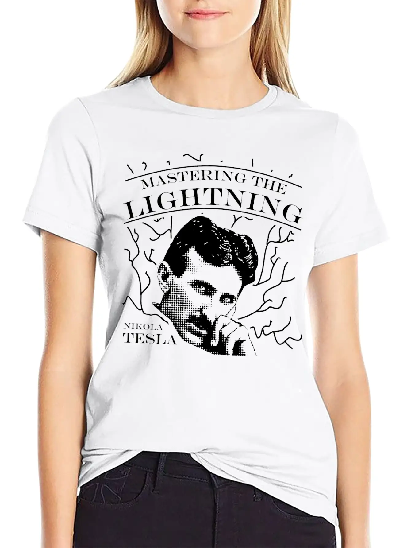 Nikola Tesla Genius Master Energy Power Force Basic Graphic T-Shirt ¨C Daily Comfort In Soft Cotton