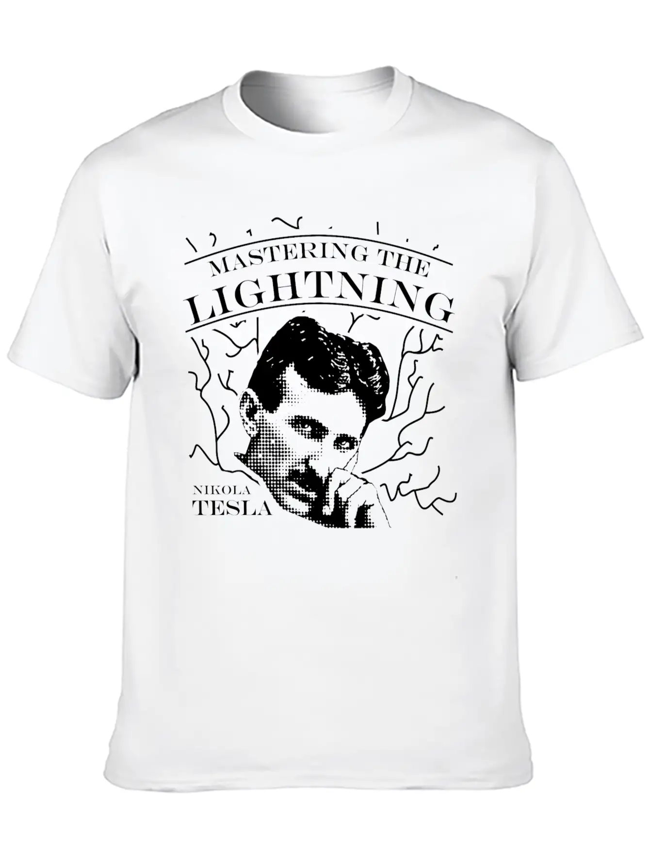 Nikola Tesla Genius Master Energy Power Force Basic Graphic T-Shirt ¨C Daily Comfort In Soft Cotton