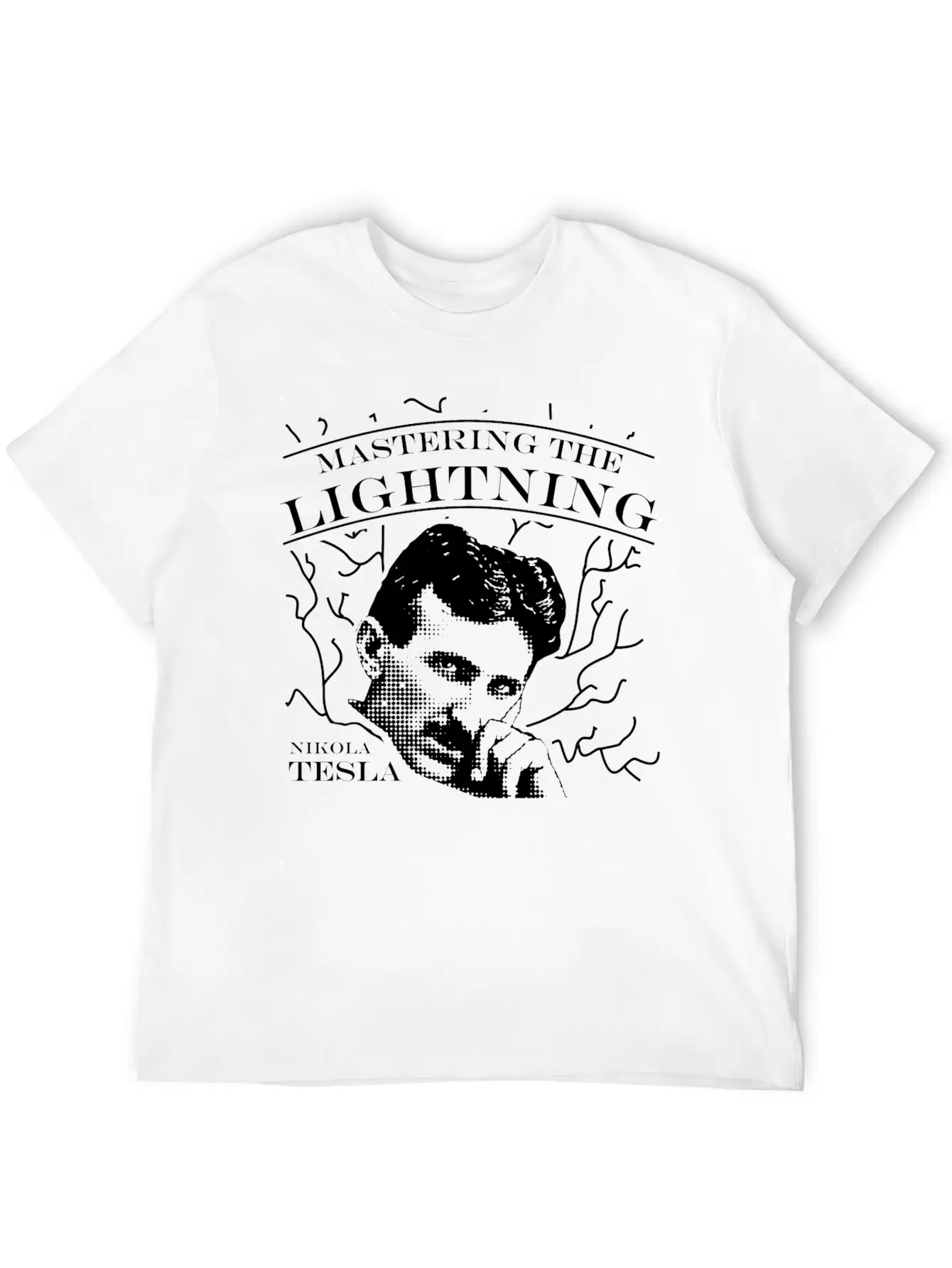 Nikola Tesla Genius Master Energy Power Force Basic Graphic T-Shirt ¨C Daily Comfort In Soft Cotton