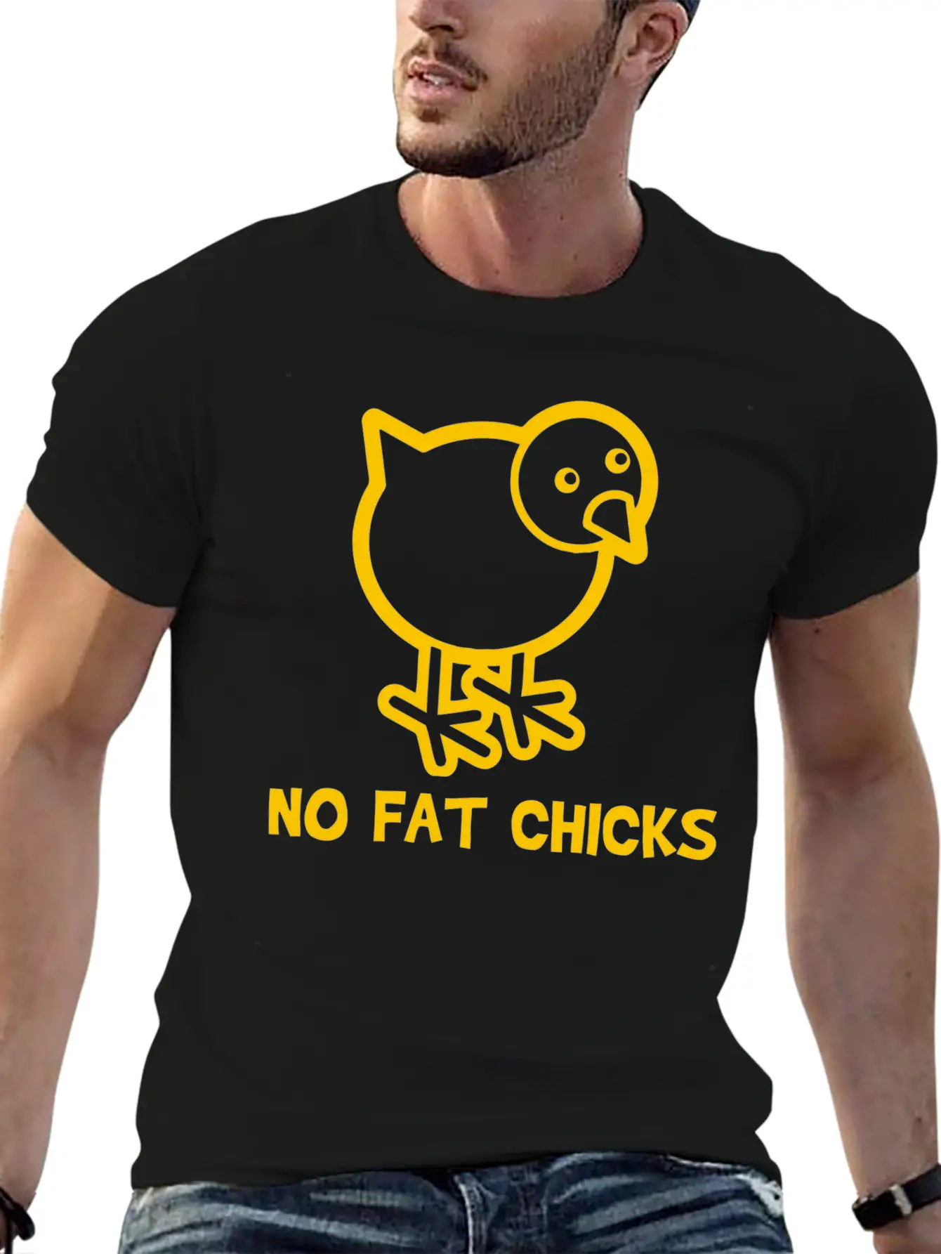 No Fat Chicks Soft Cotton Short Sleeve Tee ¨C Unisex Wardrobe Staple