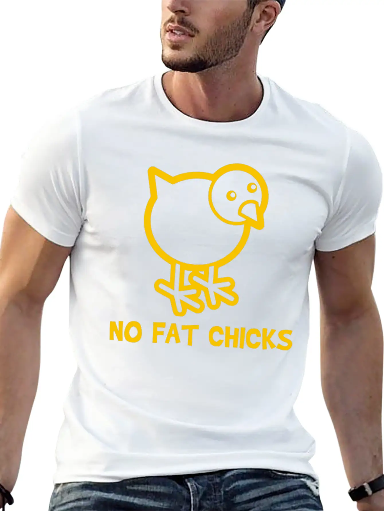 No Fat Chicks Soft Cotton Short Sleeve Tee ¨C Unisex Wardrobe Staple
