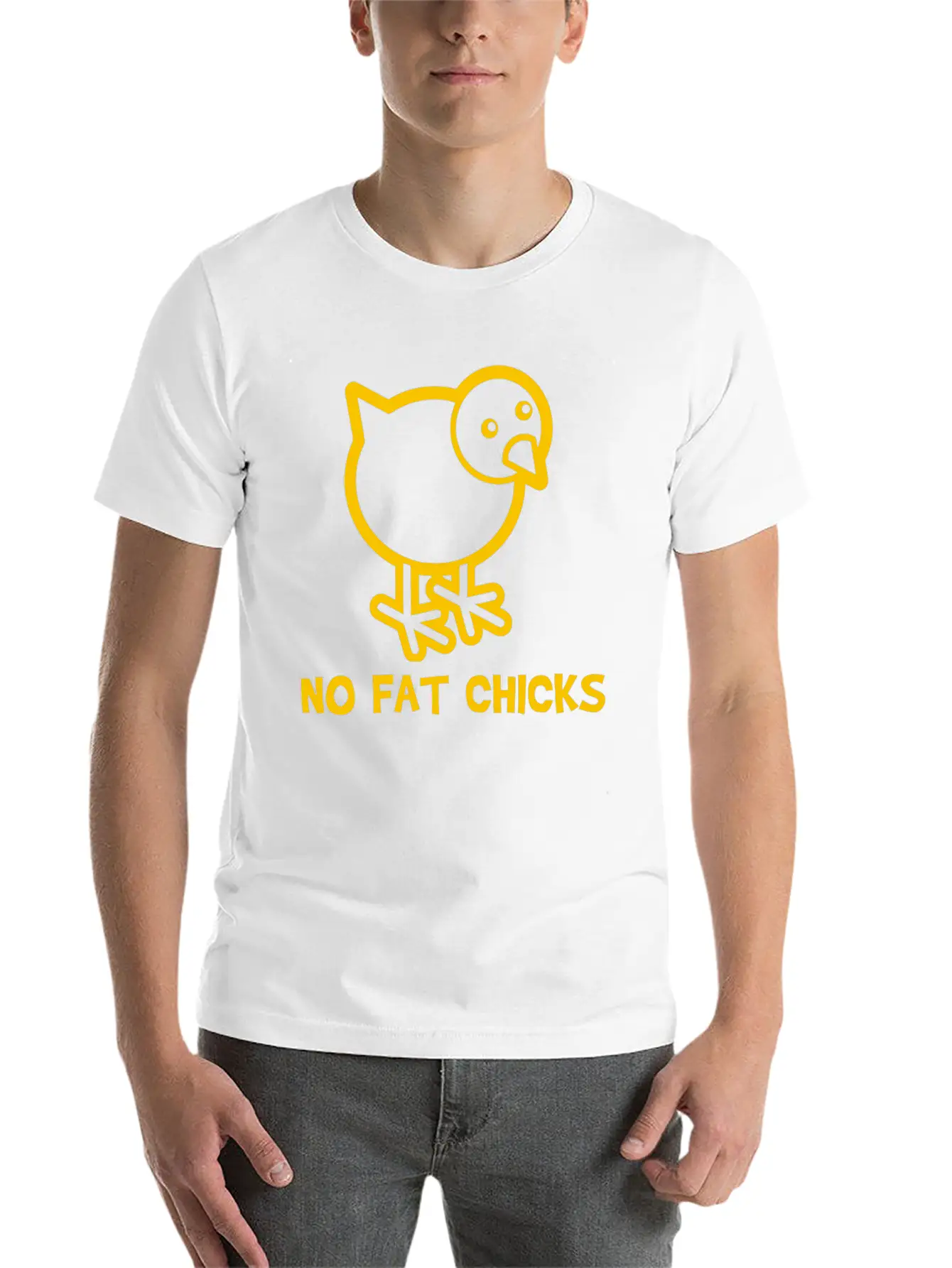 No Fat Chicks Soft Cotton Short Sleeve Tee ¨C Unisex Wardrobe Staple