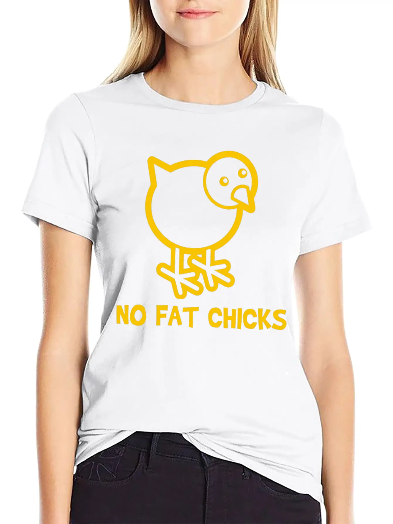 No Fat Chicks Soft Cotton Short Sleeve Tee ¨C Unisex Wardrobe Staple