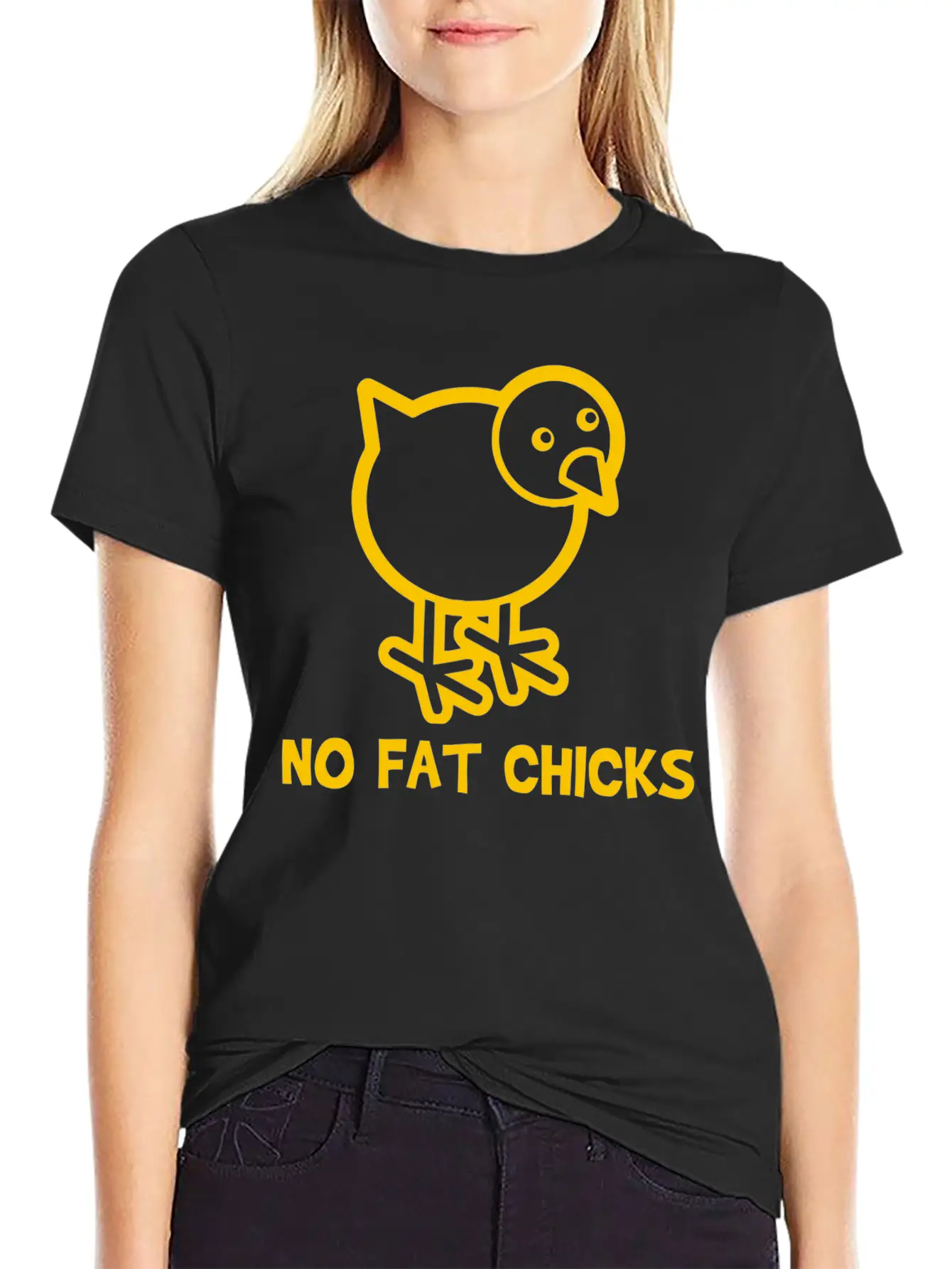 No Fat Chicks Soft Cotton Short Sleeve Tee ¨C Unisex Wardrobe Staple