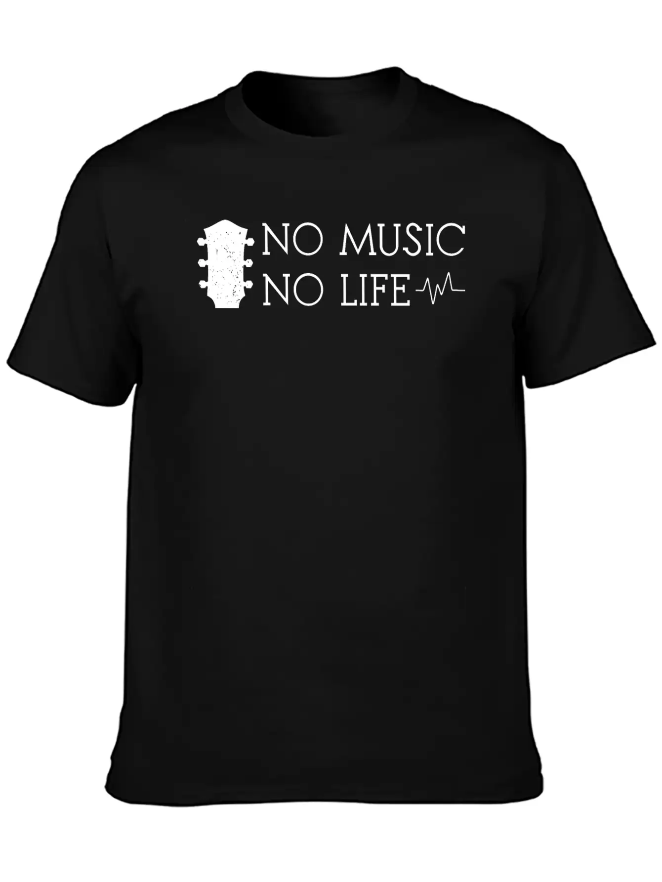 No Music No Life Basic Graphic T-Shirt ¨C Daily Comfort In Soft Cotton