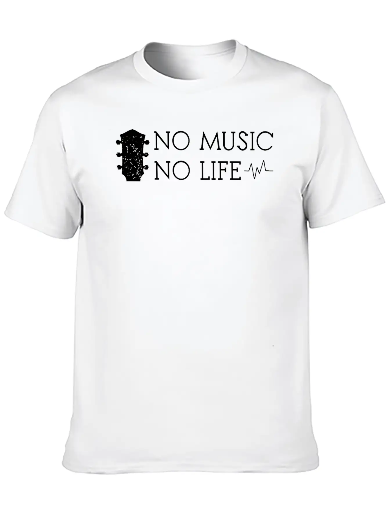 No Music No Life Basic Graphic T-Shirt ¨C Daily Comfort In Soft Cotton