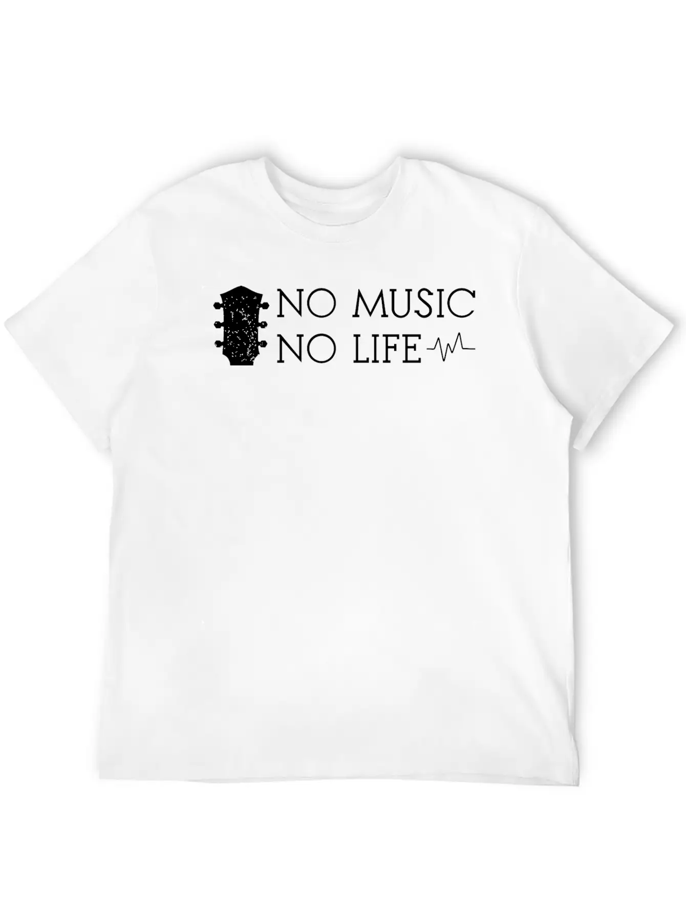No Music No Life Basic Graphic T-Shirt ¨C Daily Comfort In Soft Cotton