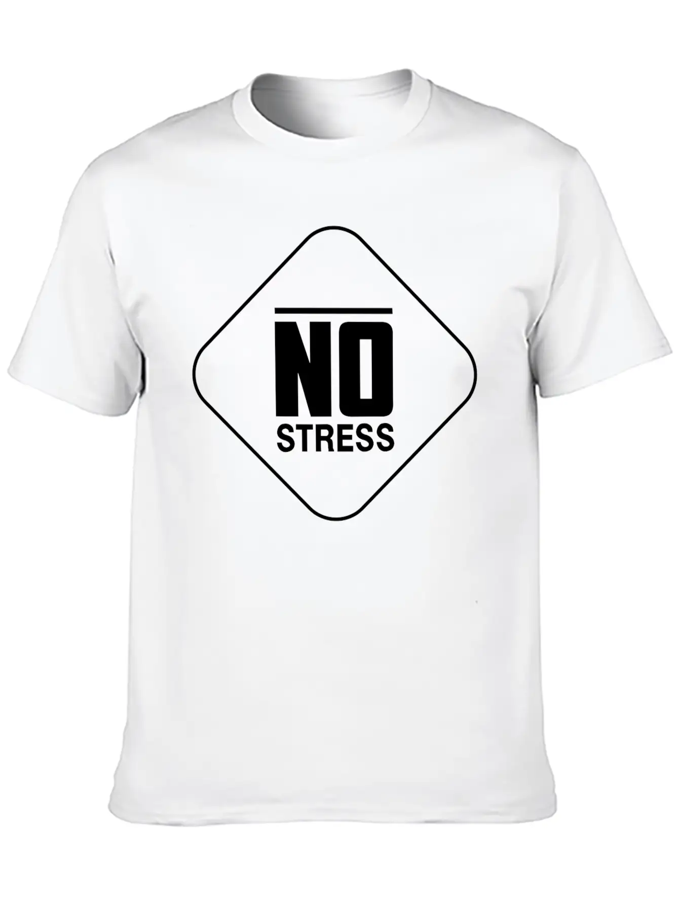 No Stress Basic Graphic T-Shirt ¨C Daily Comfort In Soft Cotton