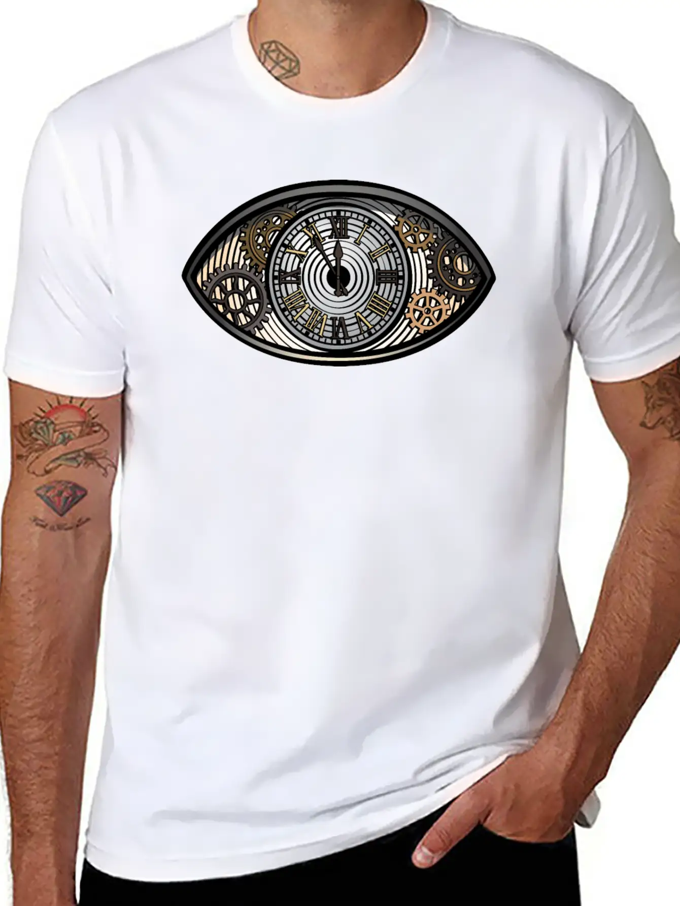 No Time To Waste - Vintage Eye 2 Soft Cotton Short Sleeve Tee ¨C Unisex Wardrobe Staple