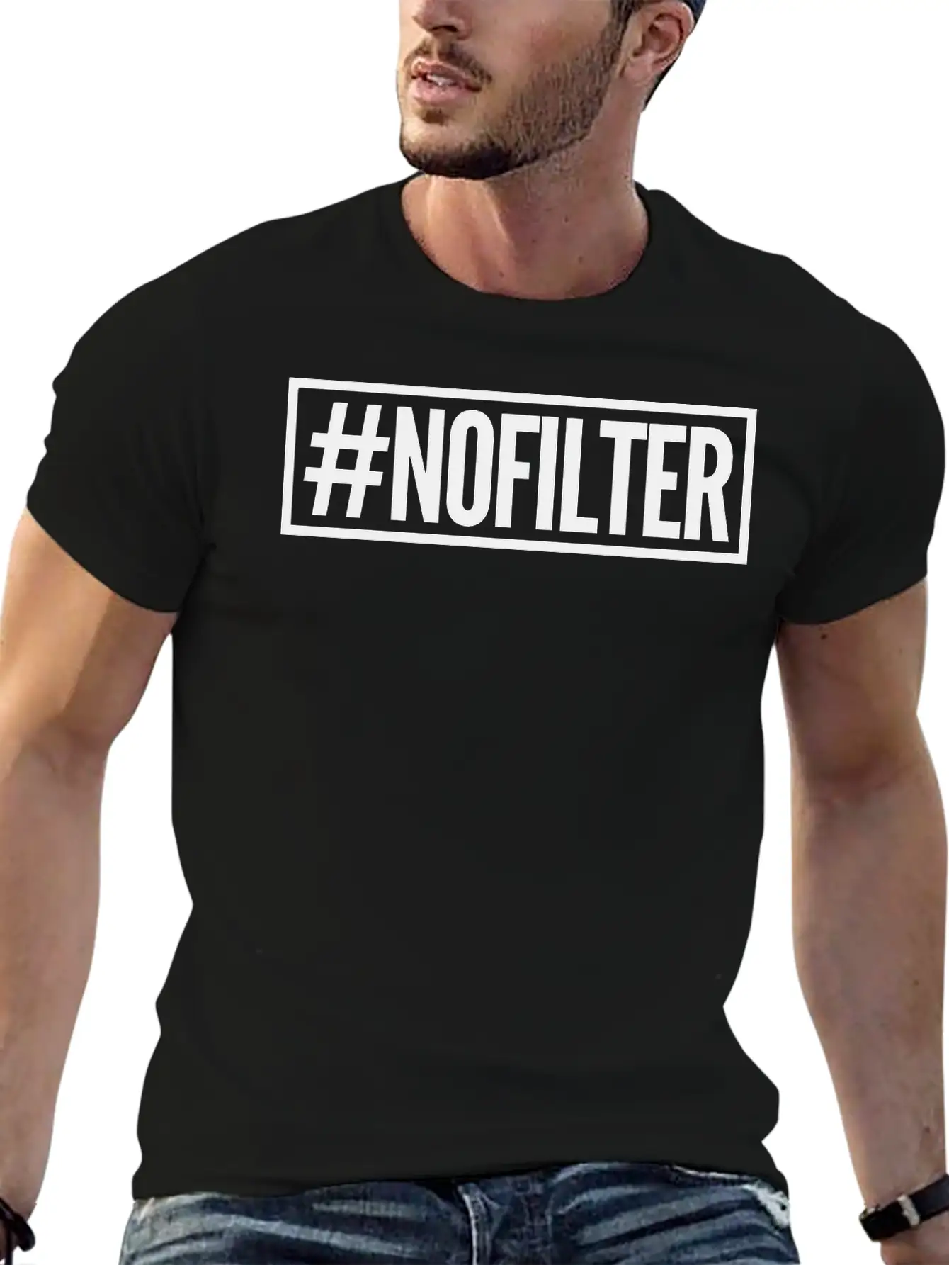 #nofilter Unisex Casual T-Shirt ¨C Clean Design For Daily Comfort