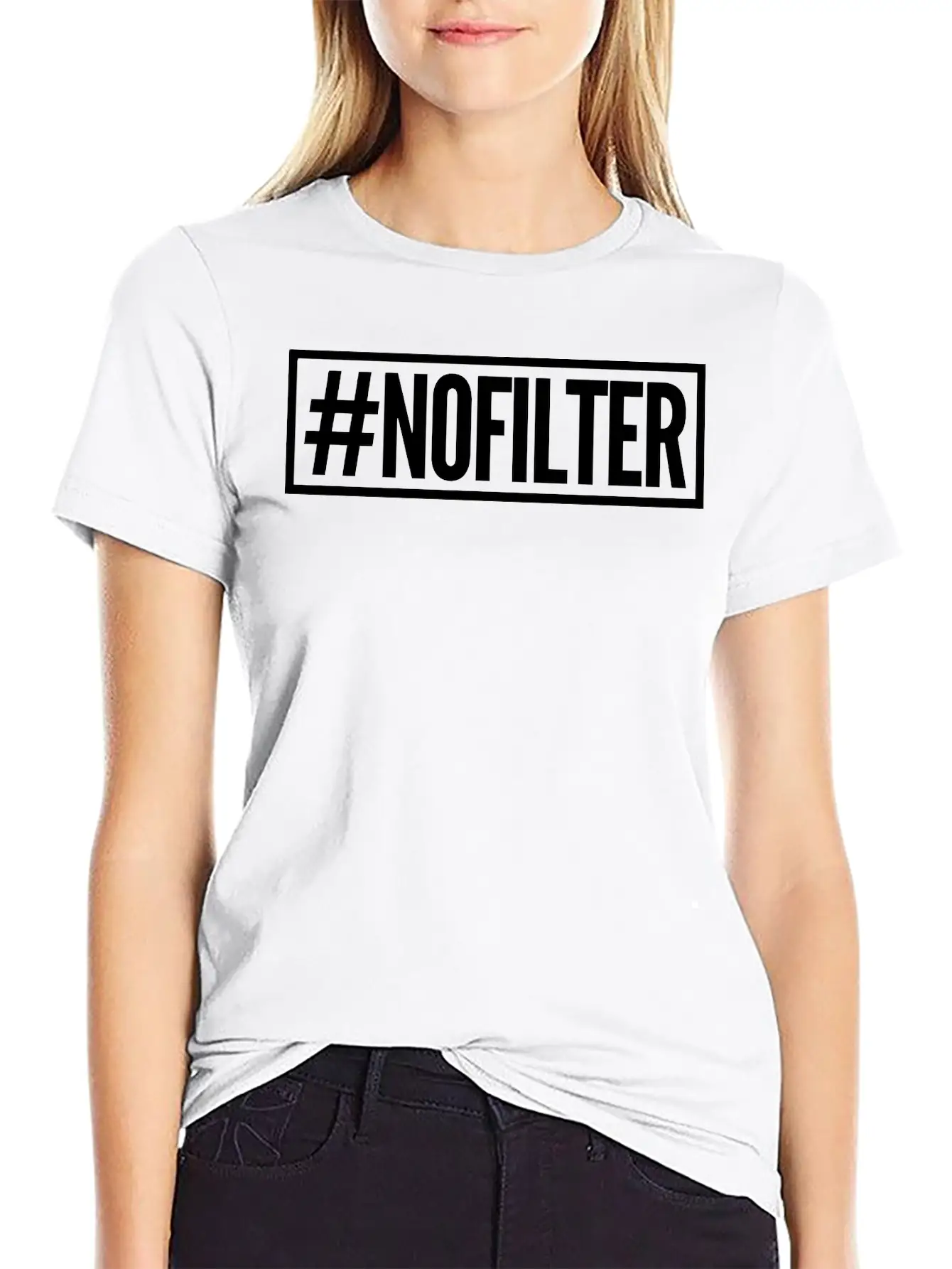 #nofilter Unisex Casual T-Shirt ¨C Clean Design For Daily Comfort