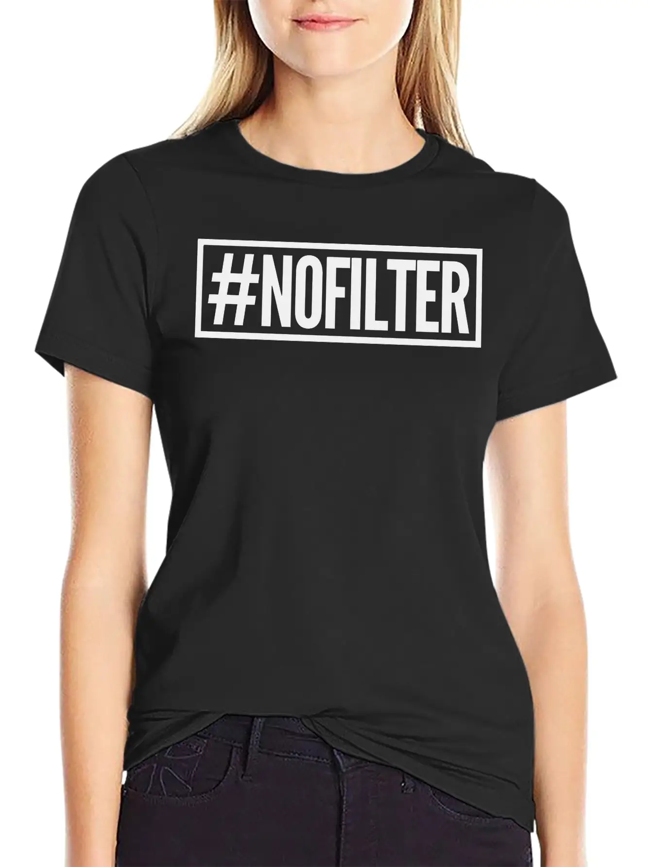 #nofilter Unisex Casual T-Shirt ¨C Clean Design For Daily Comfort