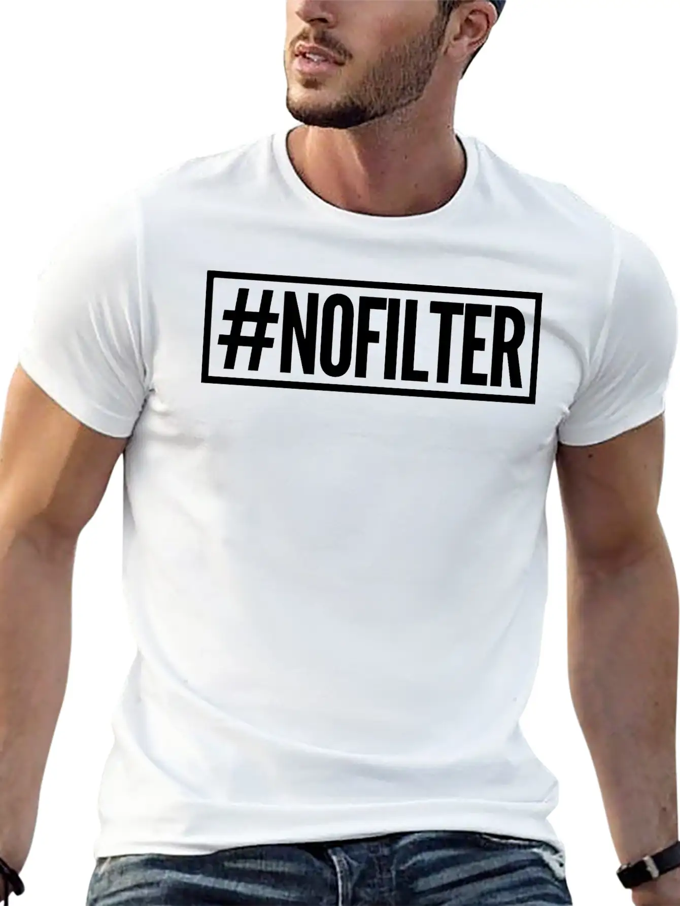 #nofilter Unisex Casual T-Shirt ¨C Clean Design For Daily Comfort