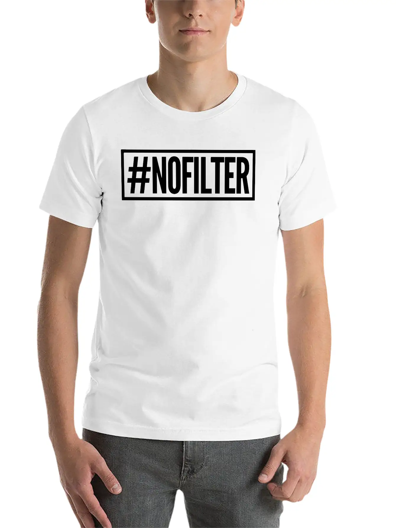 #nofilter Unisex Casual T-Shirt ¨C Clean Design For Daily Comfort