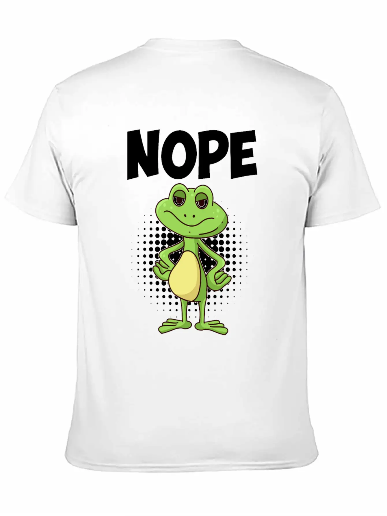 Nope! Humor Frog Sarcasm Simply No Basic Graphic T-Shirt ¨C Daily Comfort In Soft Cotton