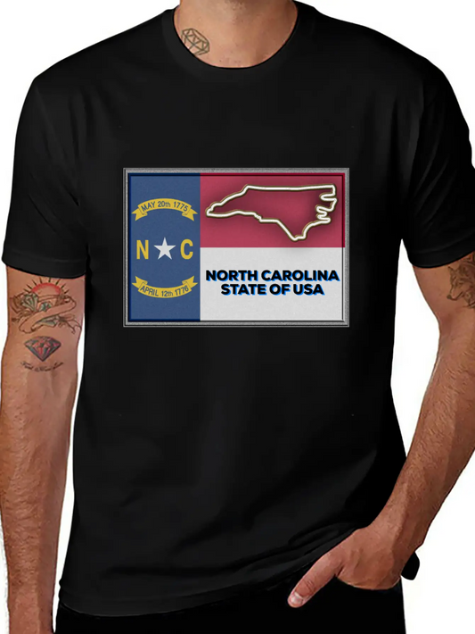 North Carolina State Of The USA Essential Cotton Tee For Daily Outfits ¨C Unisex Style