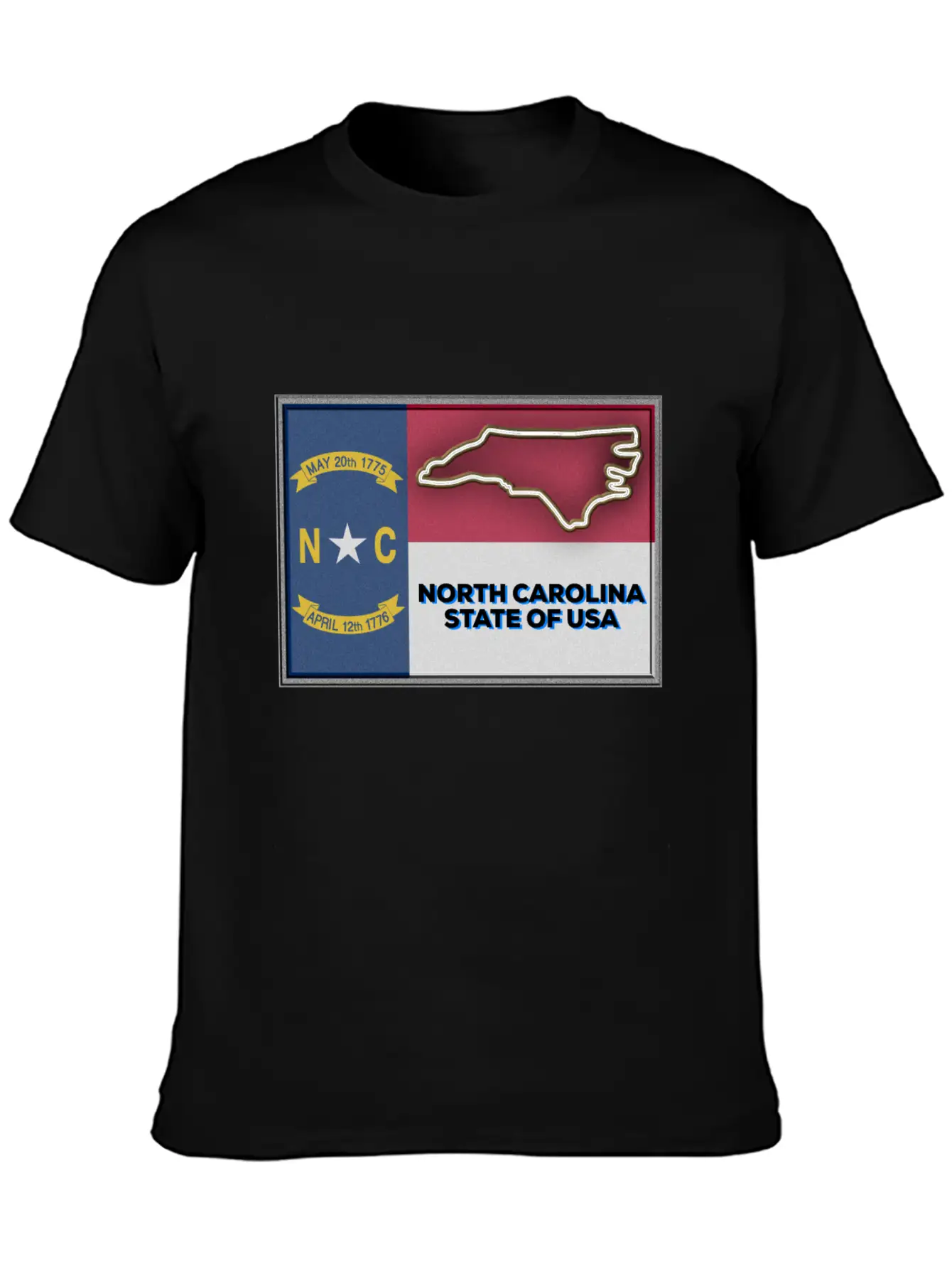 North Carolina State Of The USA Essential Cotton Tee For Daily Outfits ¨C Unisex Style