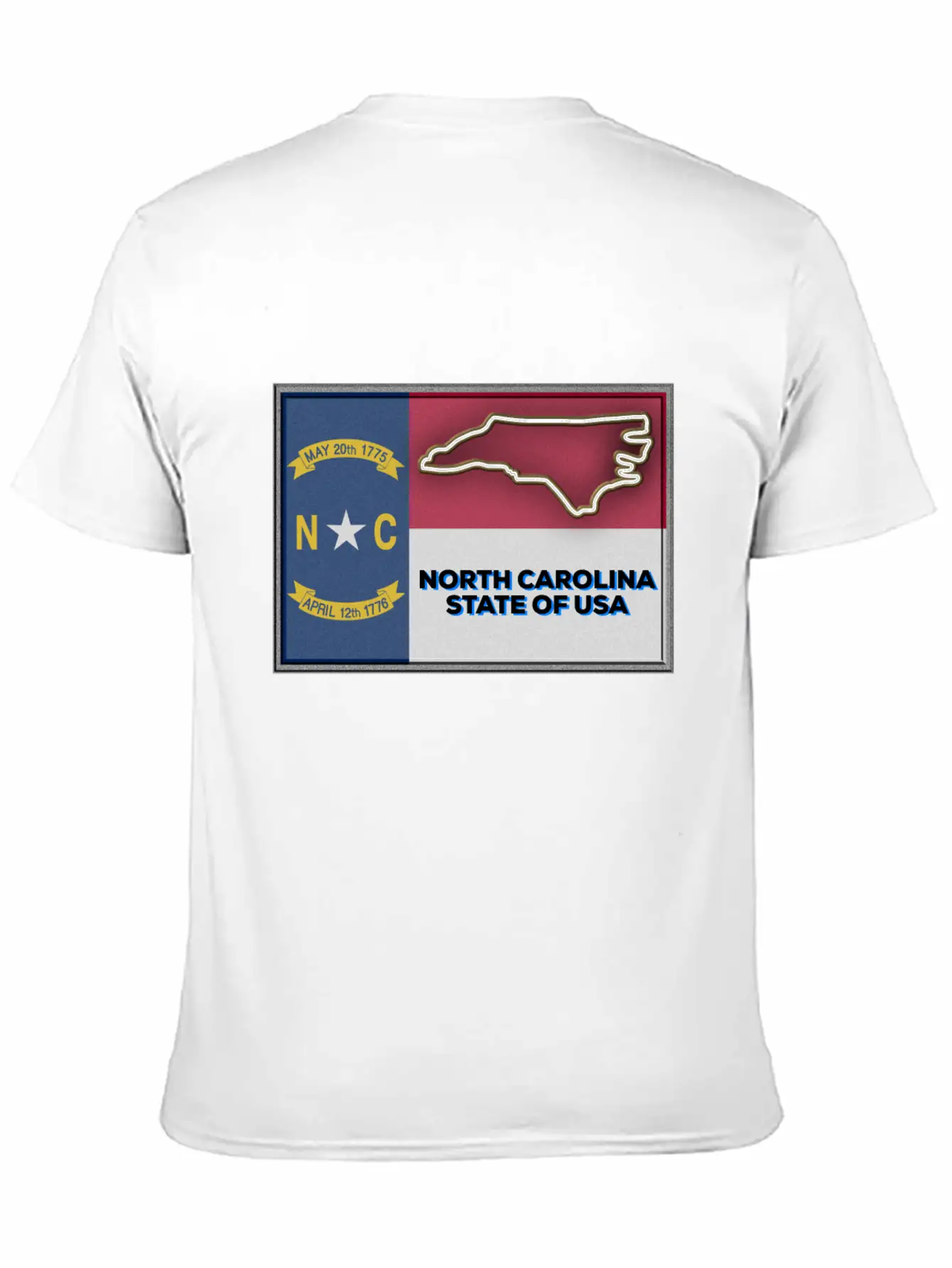 North Carolina State Of The USA Essential Cotton Tee For Daily Outfits ¨C Unisex Style