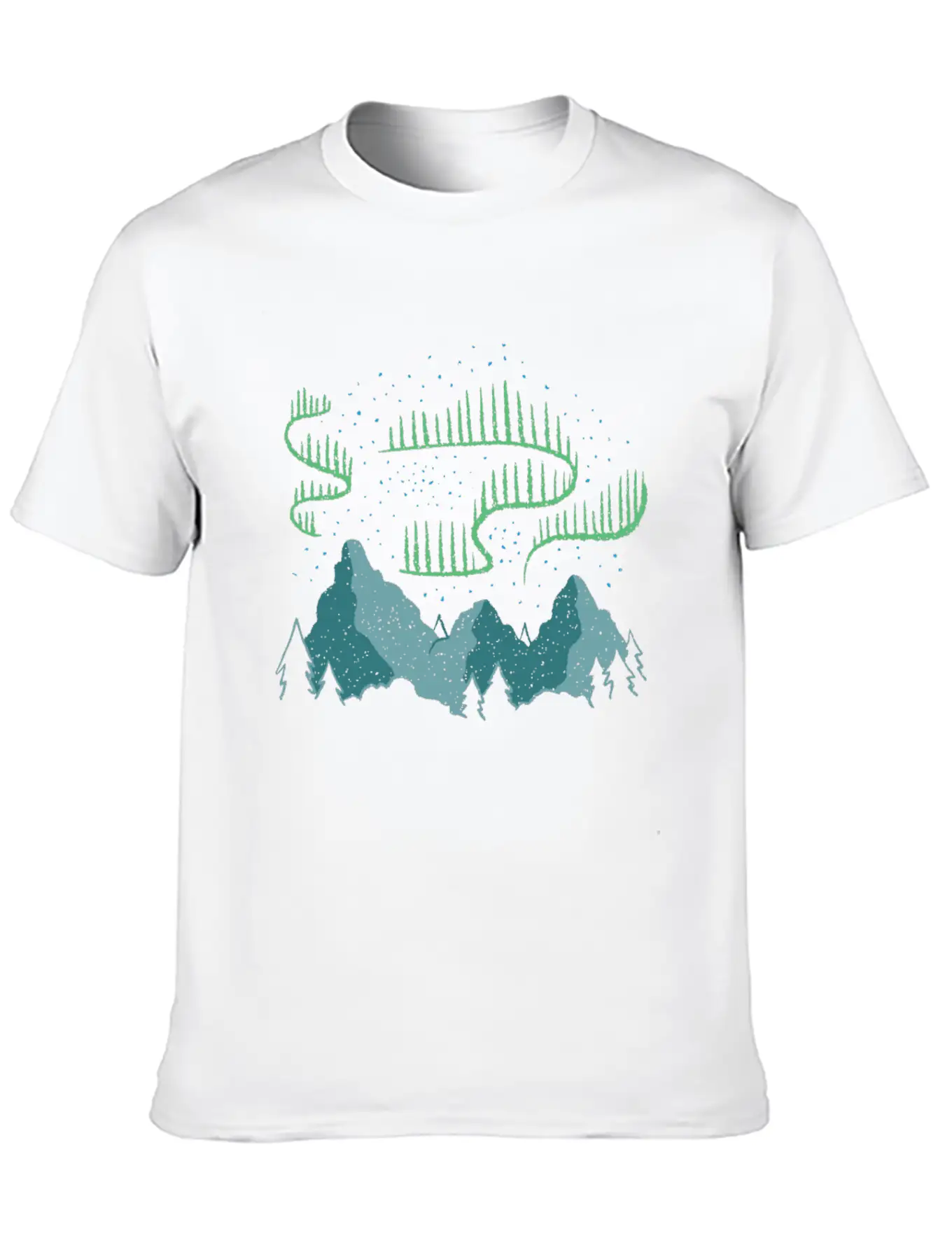 Northern Lights Soft Cotton Short Sleeve Tee ¨C Unisex Wardrobe Staple