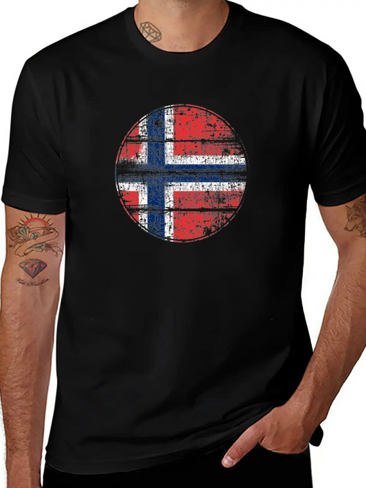 Norway Flag Essential Cotton Tee For Daily Outfits ¨C Unisex Style
