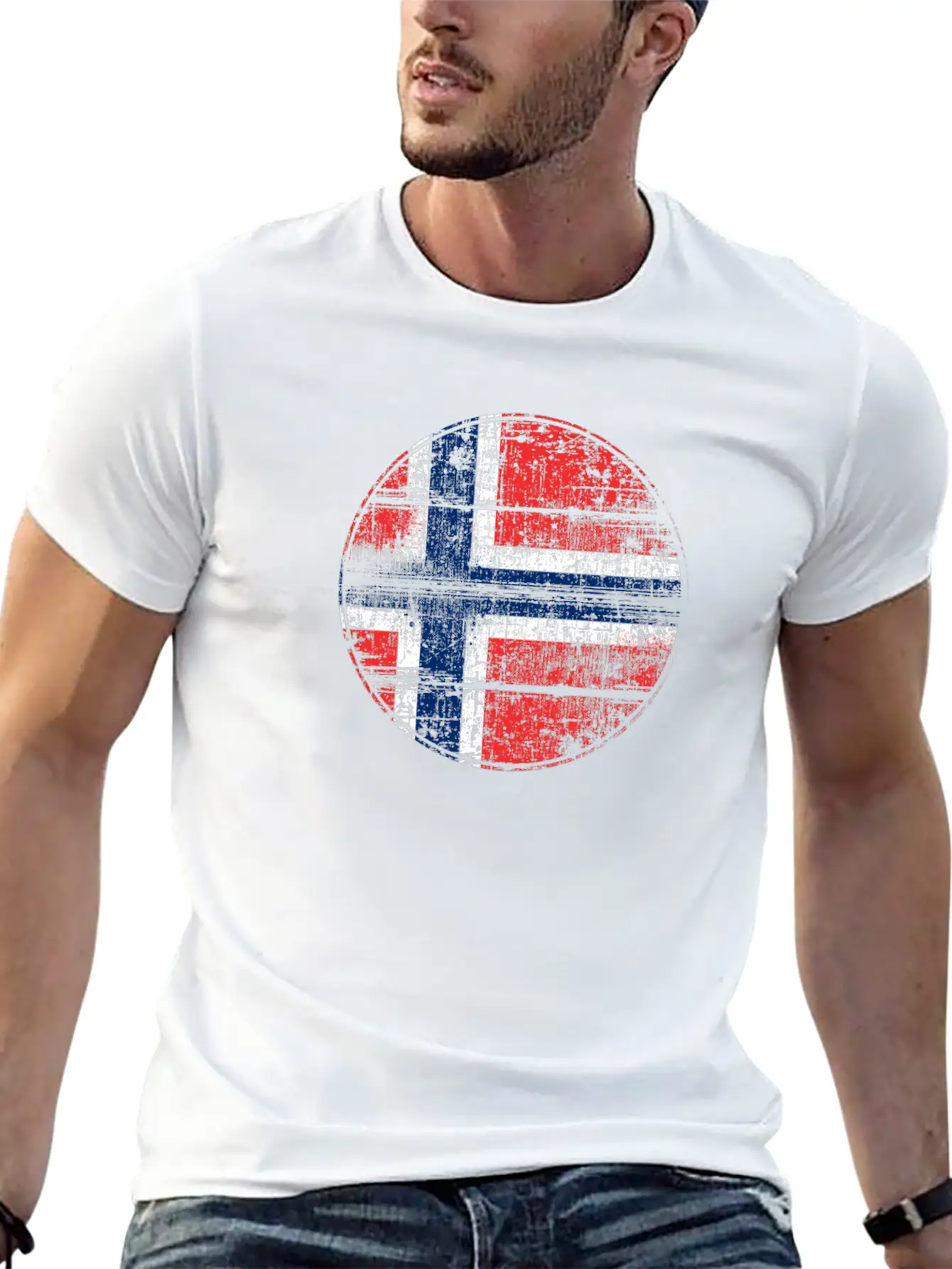 Norway Flag Essential Cotton Tee For Daily Outfits ¨C Unisex Style