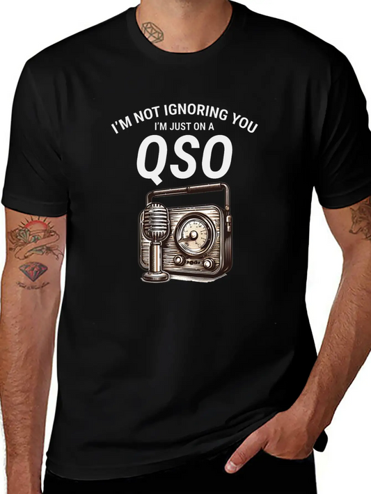 Nostalgic QSO Vintage Ham Radio Operator Classic Soft Cotton Short Sleeve Tee ¨C Unisex Wardrobe Staple