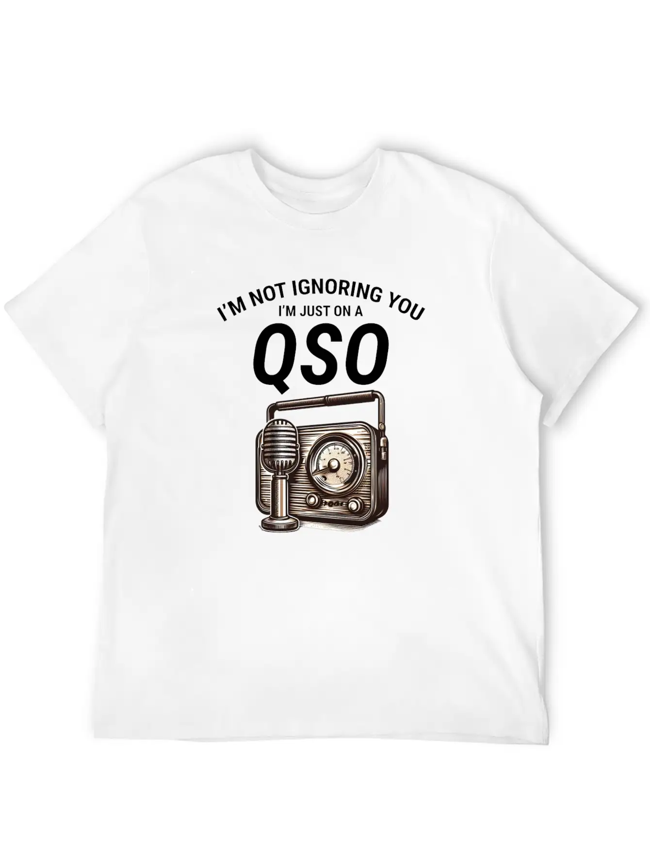 Nostalgic QSO Vintage Ham Radio Operator Classic Soft Cotton Short Sleeve Tee ¨C Unisex Wardrobe Staple