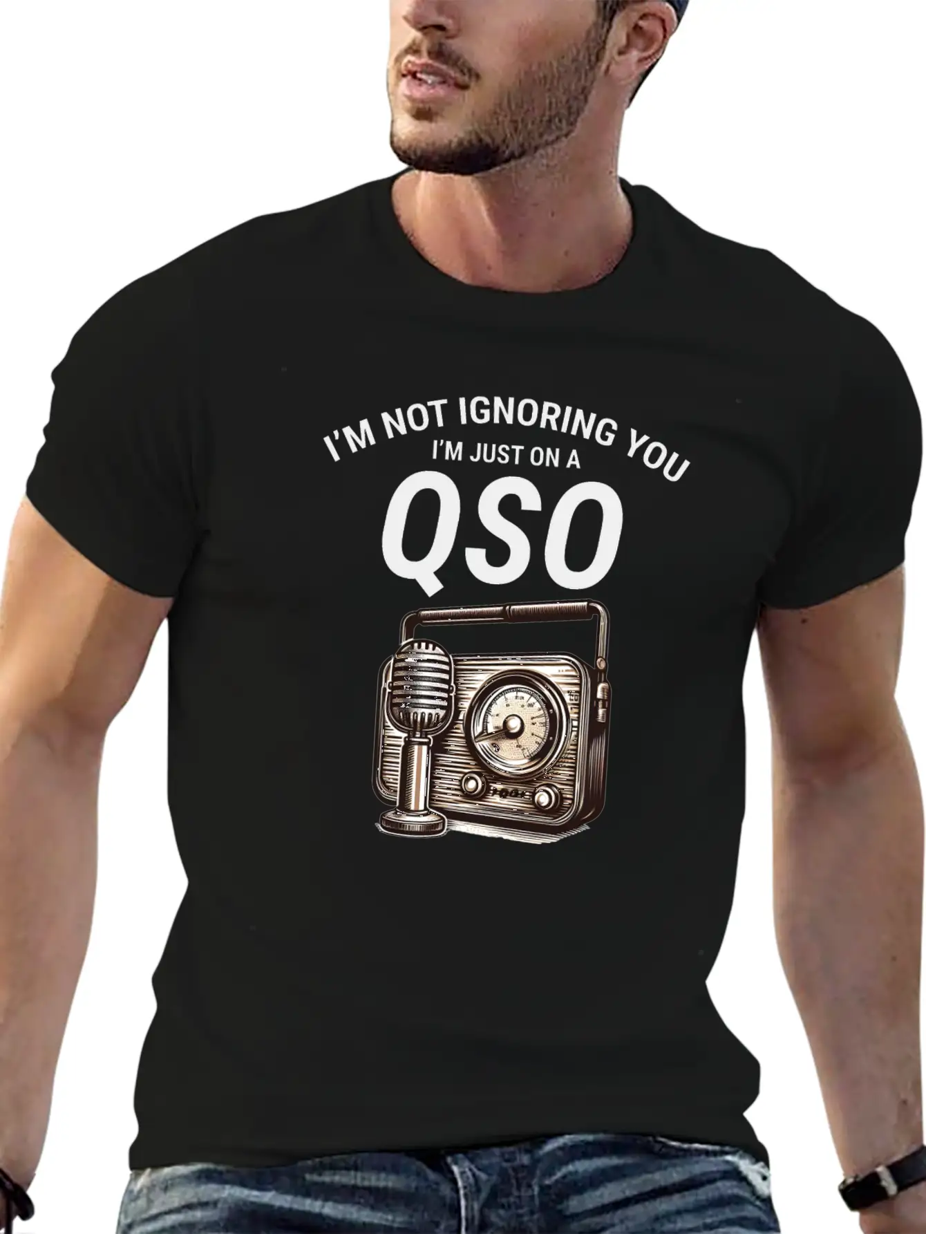 Nostalgic QSO Vintage Ham Radio Operator Classic Soft Cotton Short Sleeve Tee ¨C Unisex Wardrobe Staple