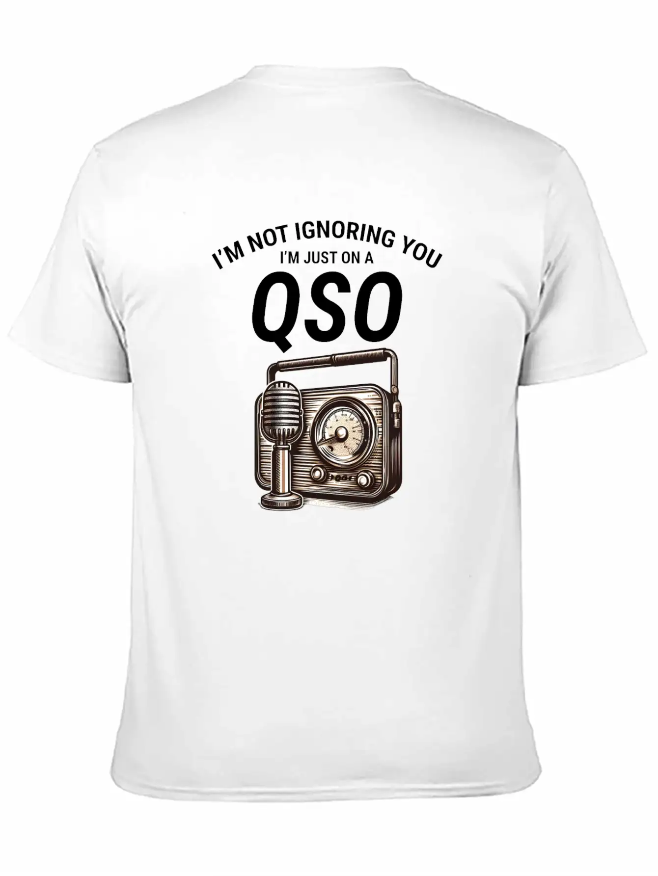 Nostalgic QSO Vintage Ham Radio Operator Classic Soft Cotton Short Sleeve Tee ¨C Unisex Wardrobe Staple