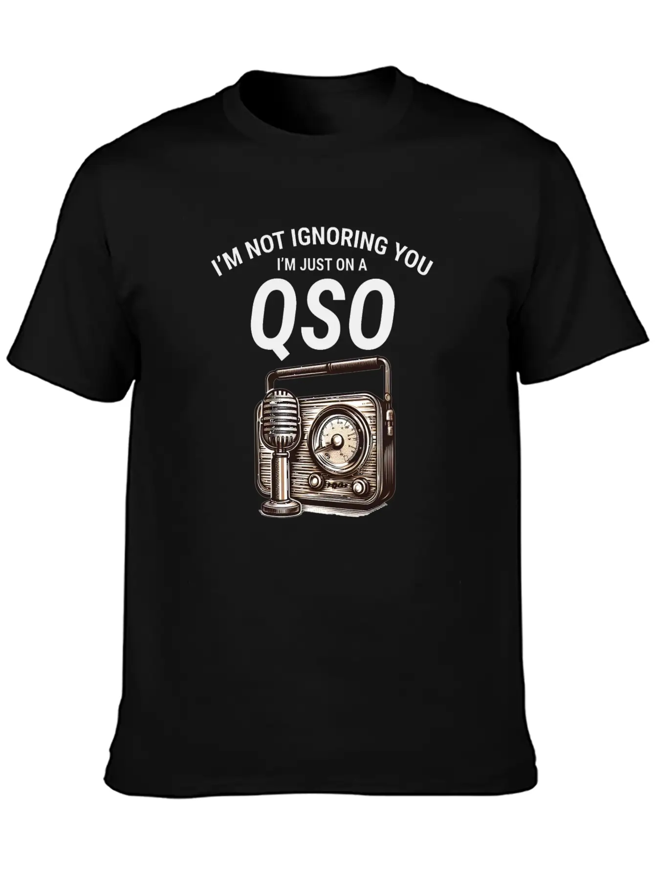Nostalgic QSO Vintage Ham Radio Operator Classic Soft Cotton Short Sleeve Tee ¨C Unisex Wardrobe Staple