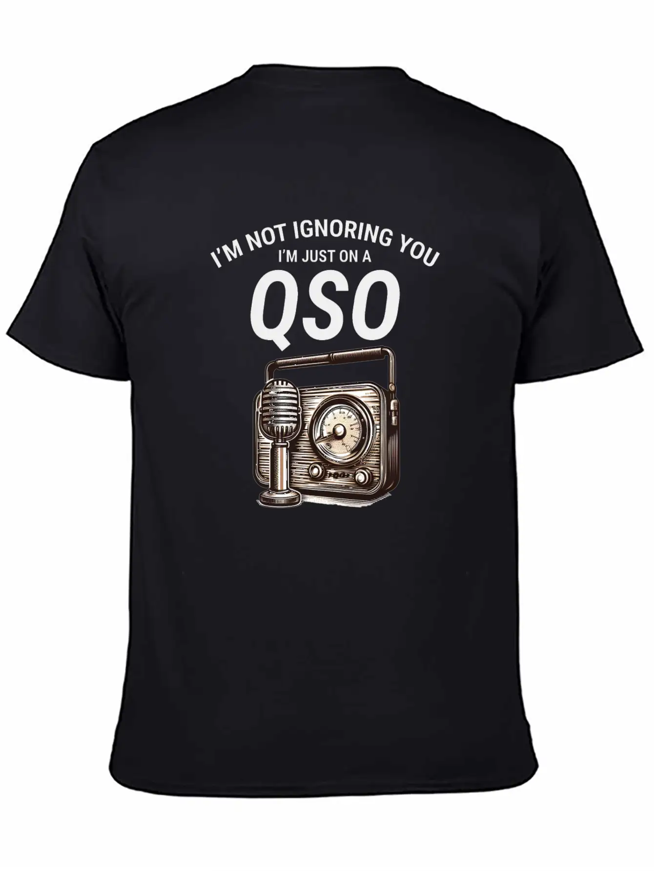 Nostalgic QSO Vintage Ham Radio Operator Classic Soft Cotton Short Sleeve Tee ¨C Unisex Wardrobe Staple