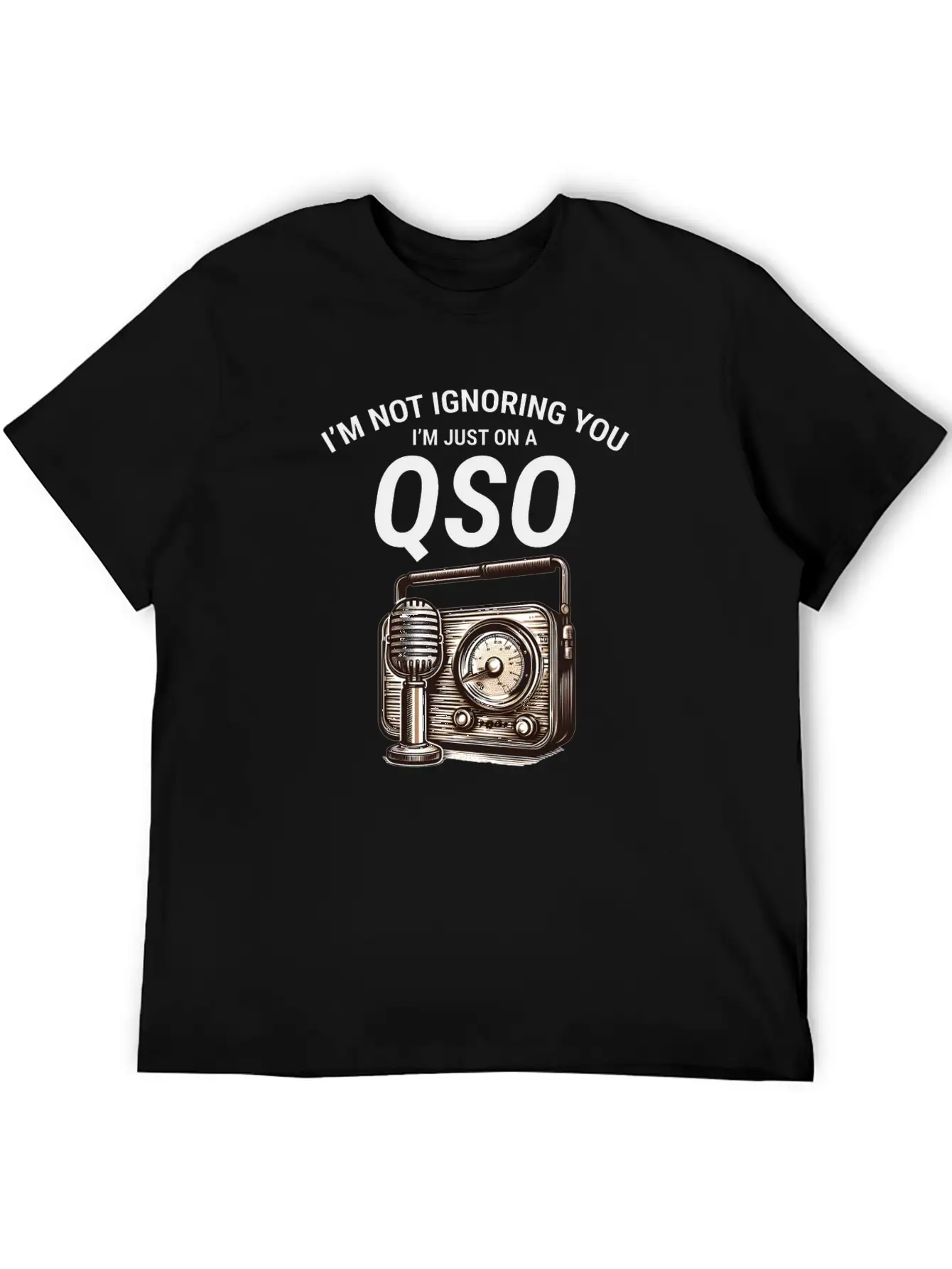 Nostalgic QSO Vintage Ham Radio Operator Classic Soft Cotton Short Sleeve Tee ¨C Unisex Wardrobe Staple