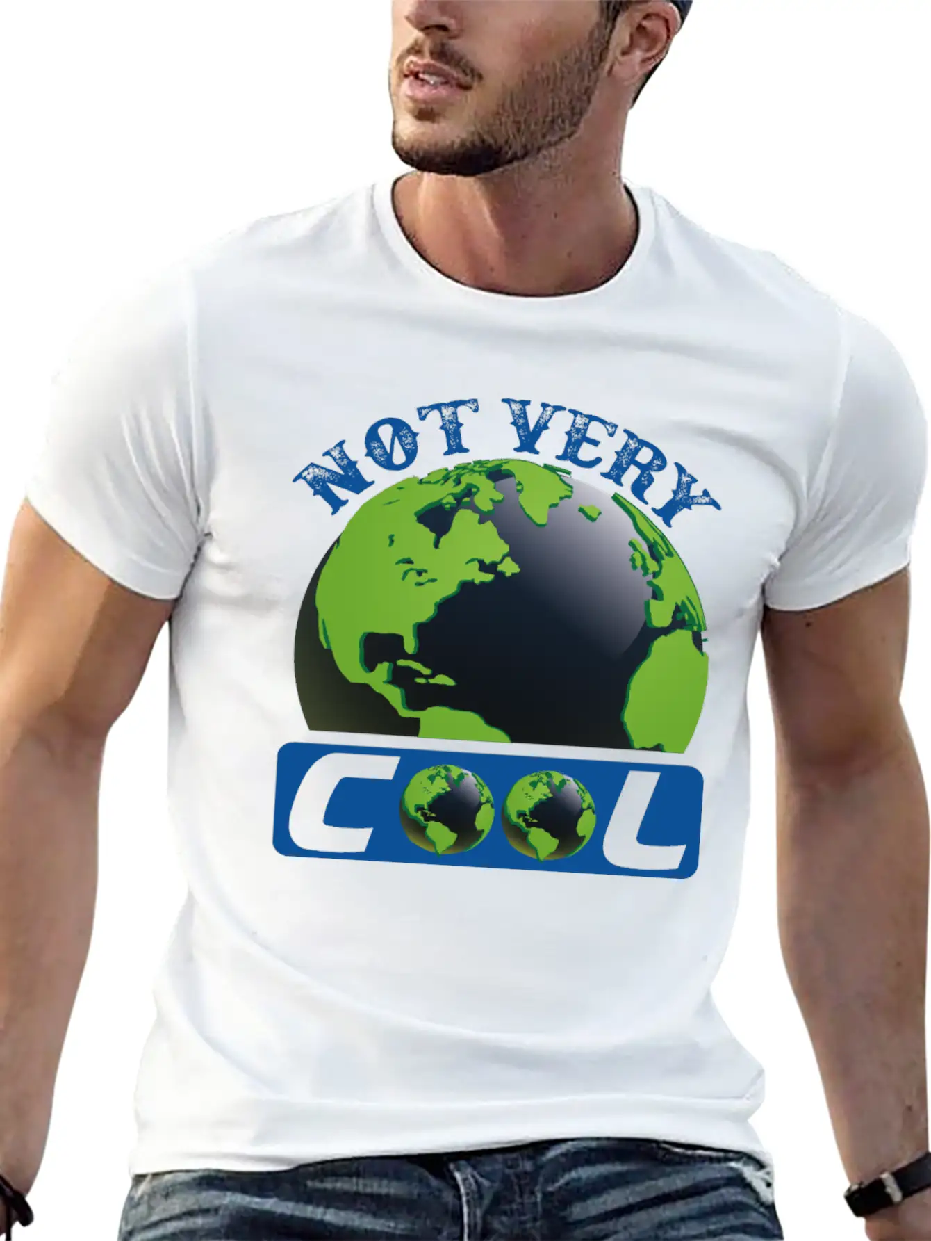 Not Very Cool Earth Protection Support Quotes Essential Cotton Tee For Daily Outfits ¨C Unisex Style
