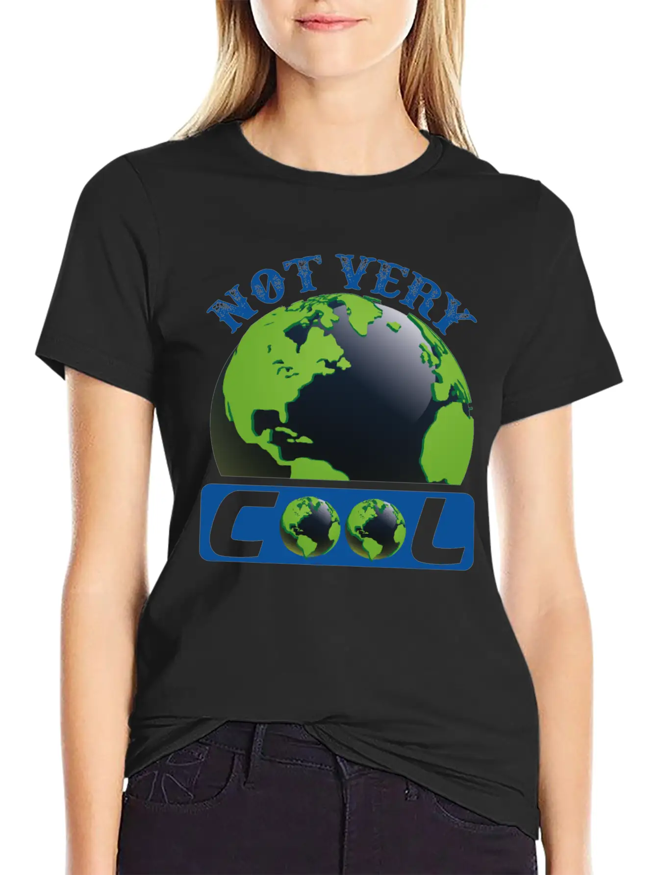 Not Very Cool Earth Protection Support Quotes Essential Cotton Tee For Daily Outfits ¨C Unisex Style